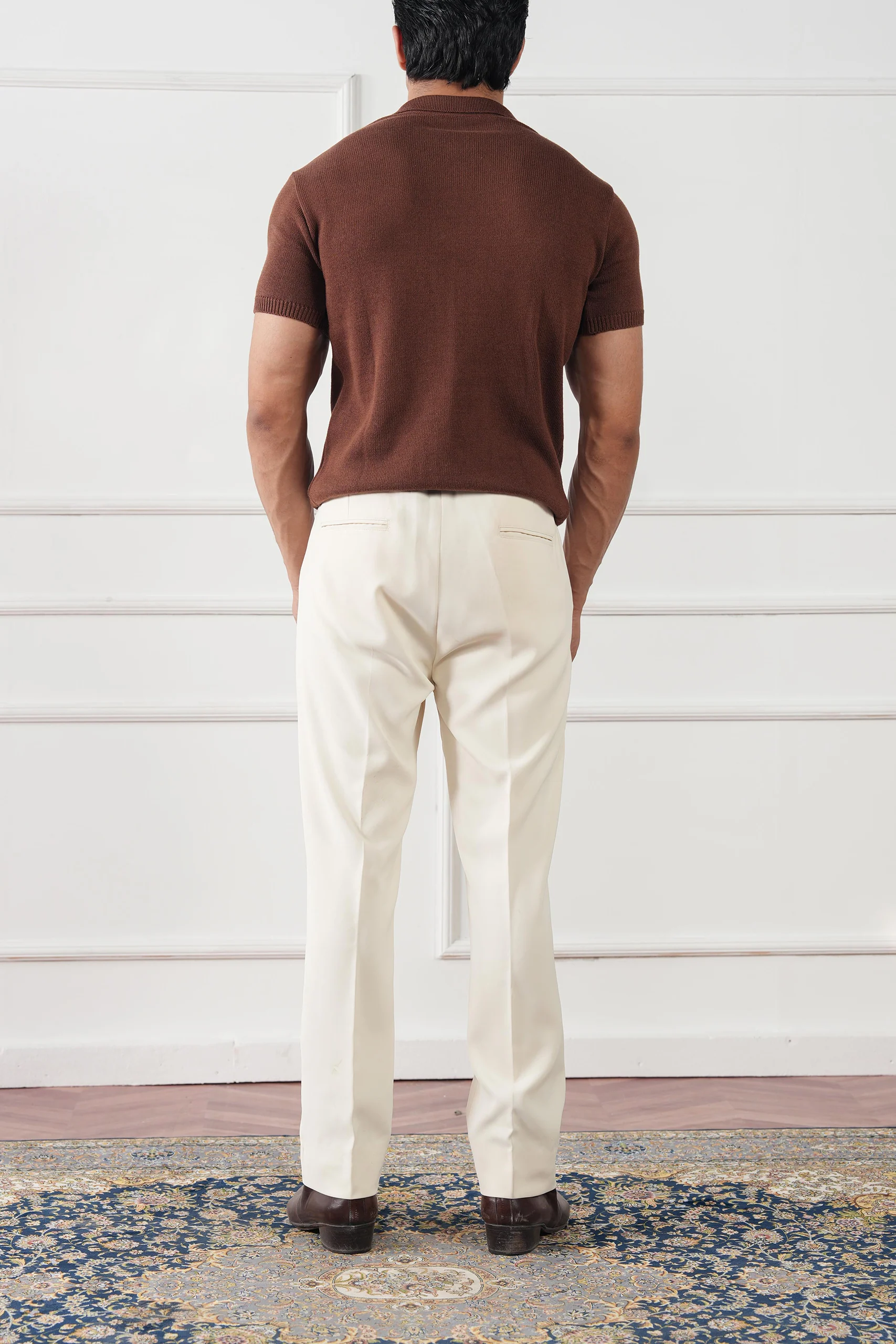 Cable Knit Polo Shirt (MKP-01) - Image 15