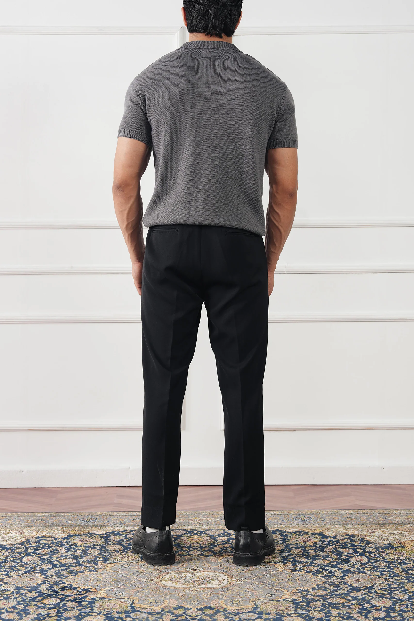Cable Knit Polo Shirt (MKP-02) - Image 11