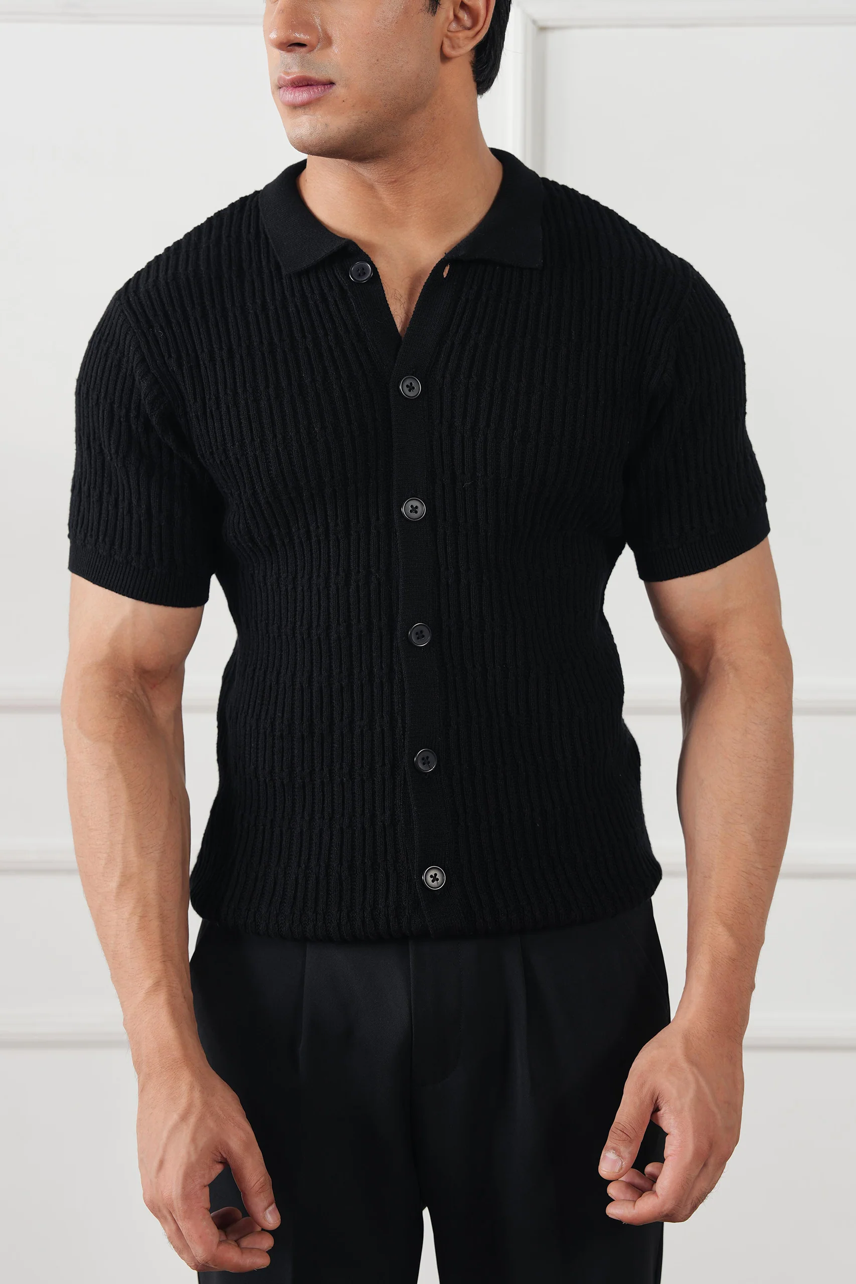 Cable Knit Shirt (MKB-01) - Image 9
