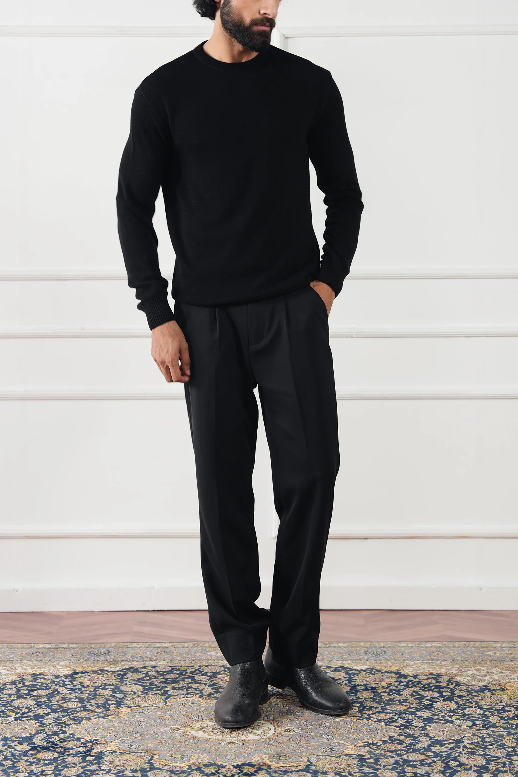 Crew Neck Knit Sweater (MKS-03) - Image 10