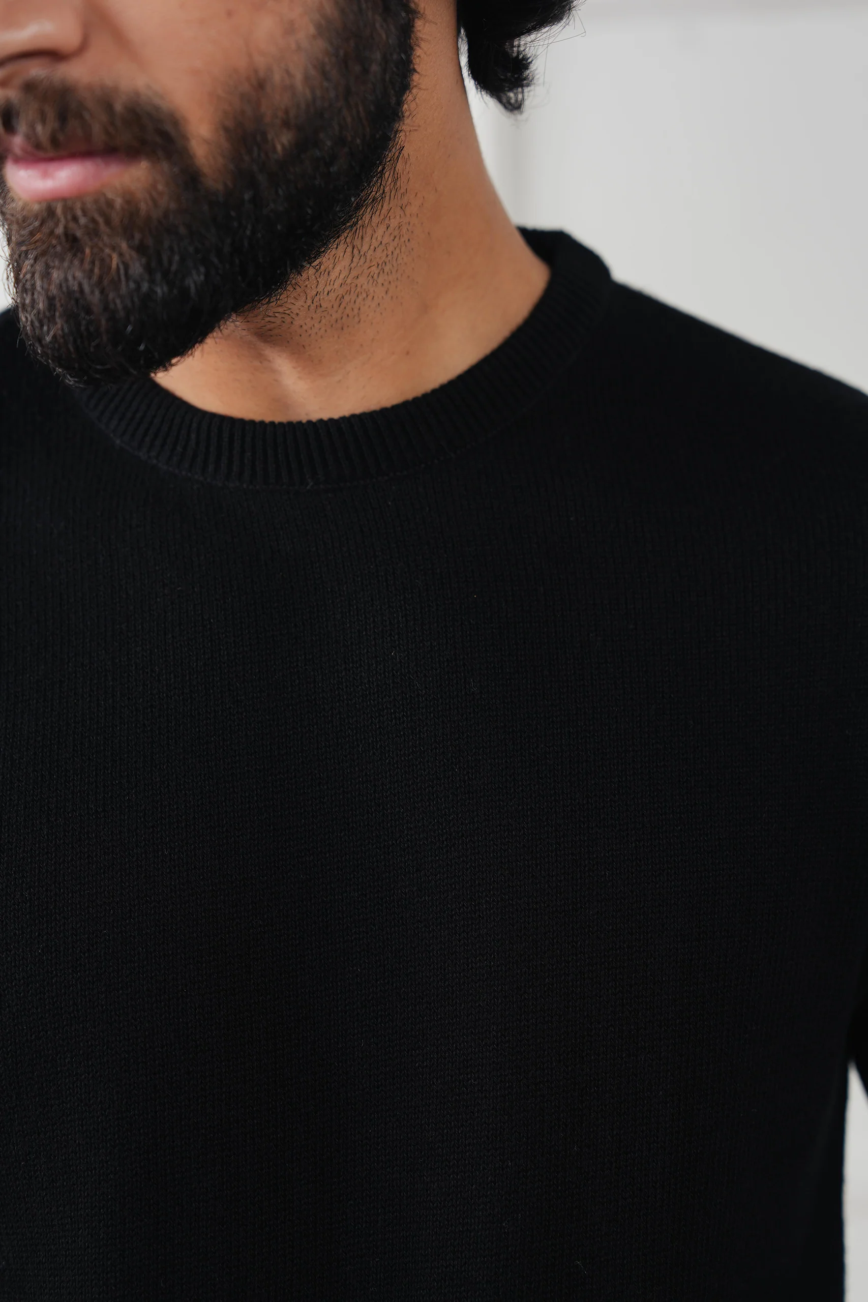 Crew Neck Knit Sweater (MKS-03) - Image 3