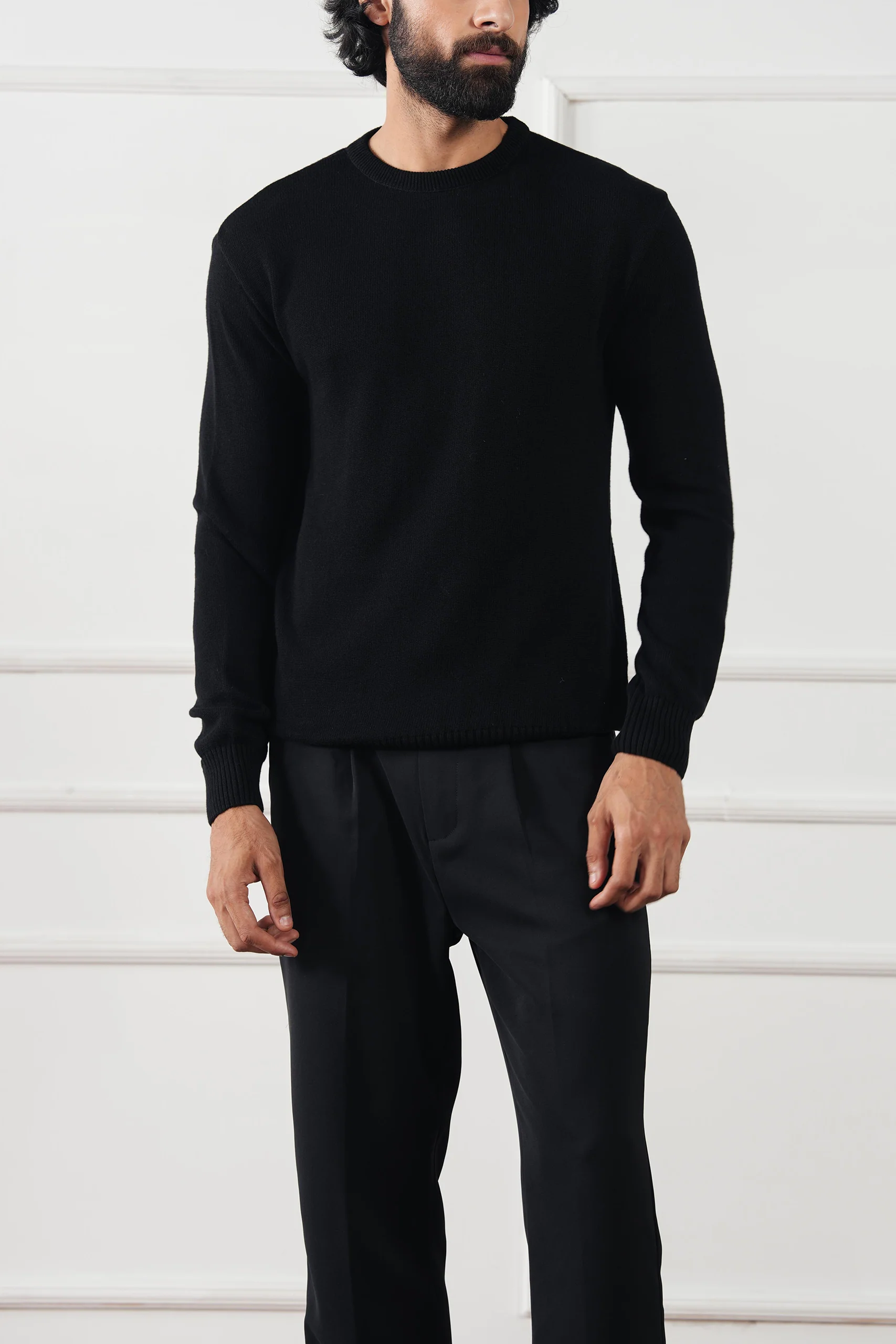 Crew Neck Knit Sweater (MKS-03) - Image 6