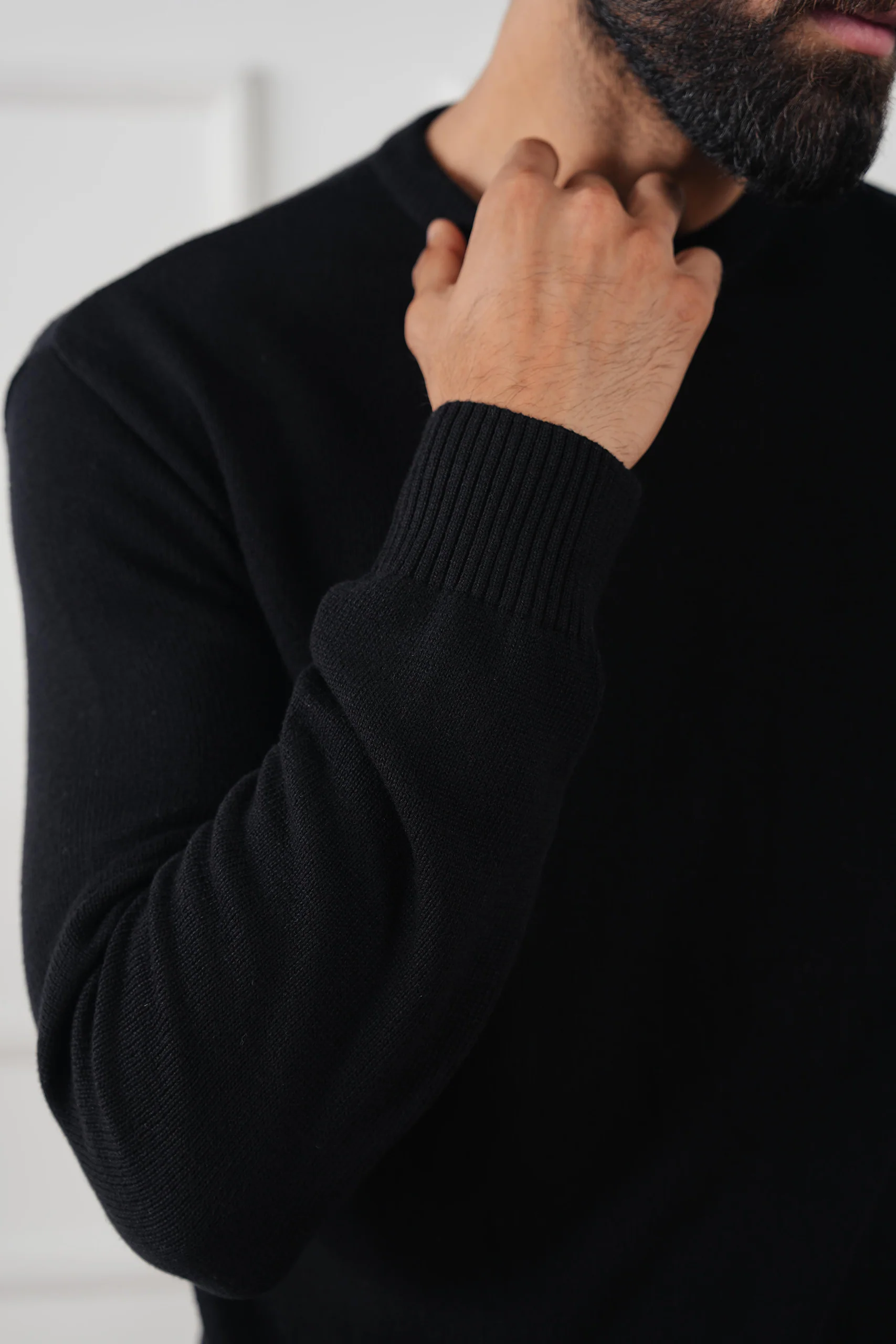 Crew Neck Knit Sweater (MKS-03) - Image 7