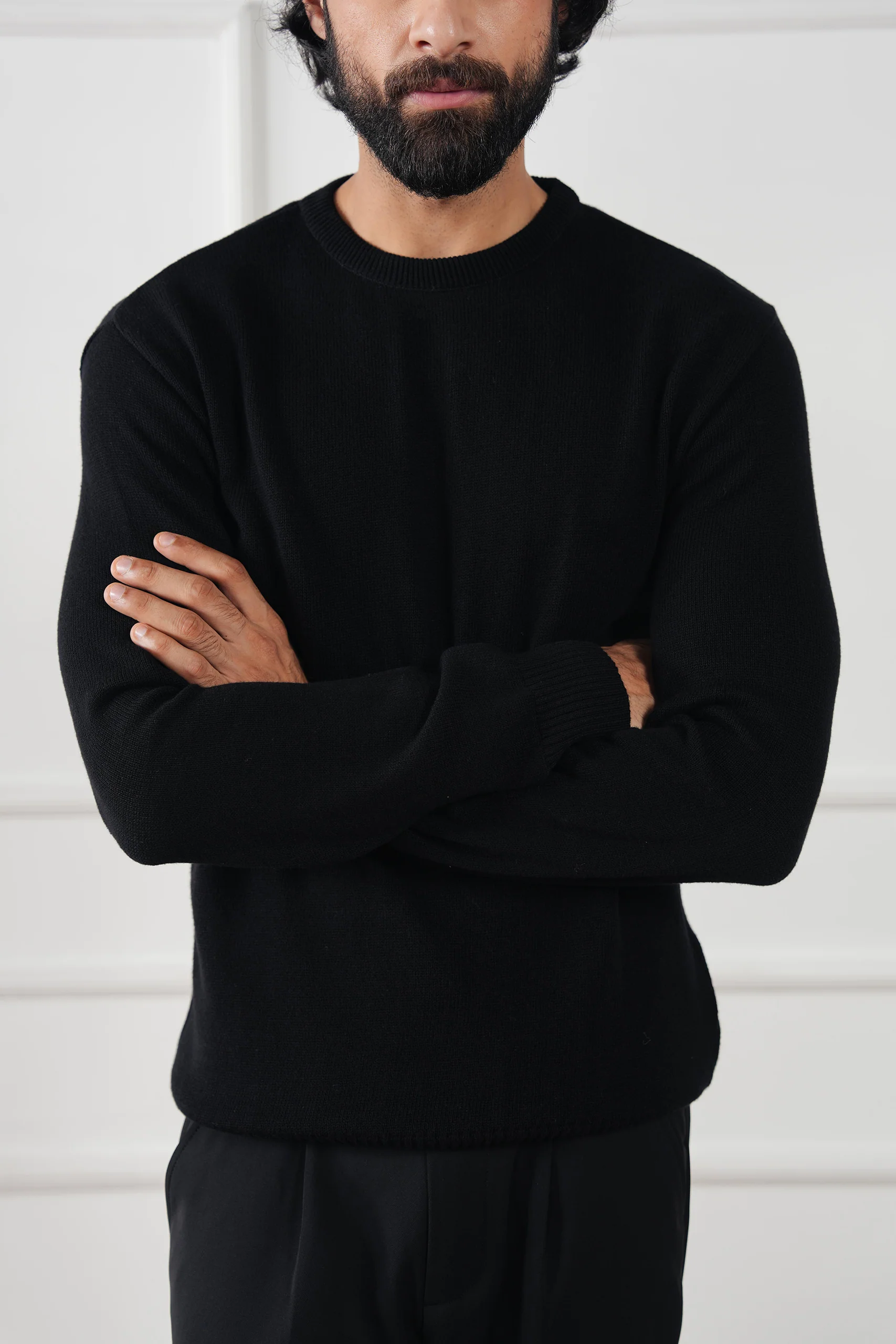 Crew Neck Knit Sweater (MKS-03) - Image 8