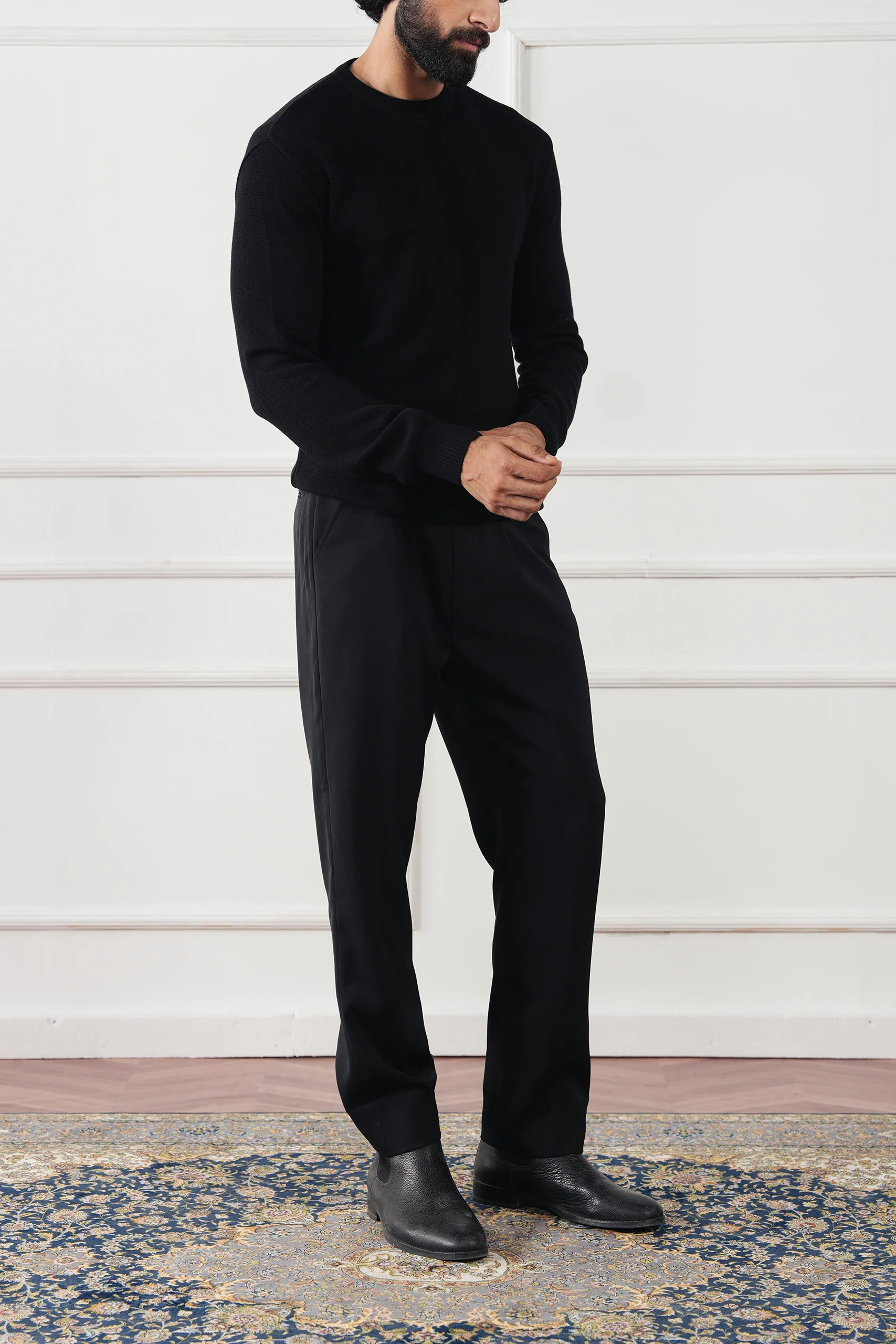 Crew Neck Knit Sweater (MKS-03) - Image 9
