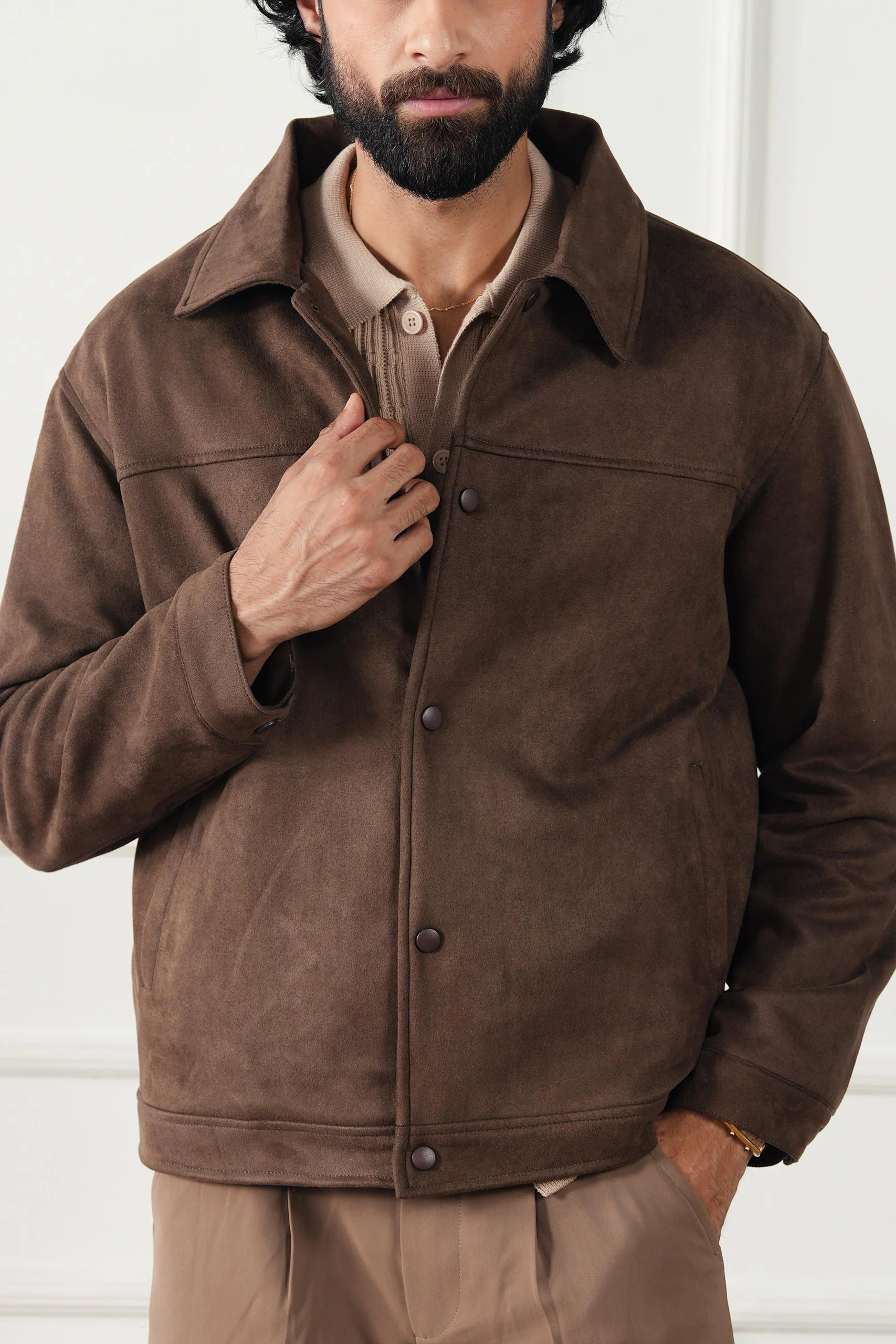 Classic Suede Jacket (MLJ-03) - Image 10