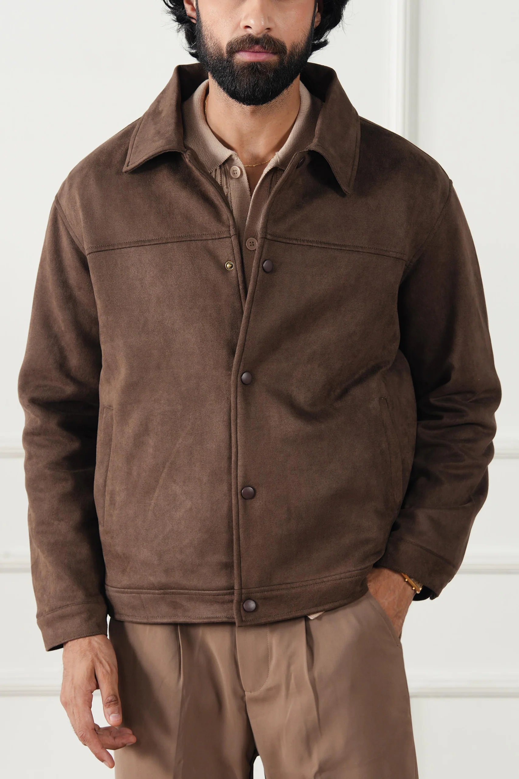Classic Suede Jacket (MLJ-03) - Image 5