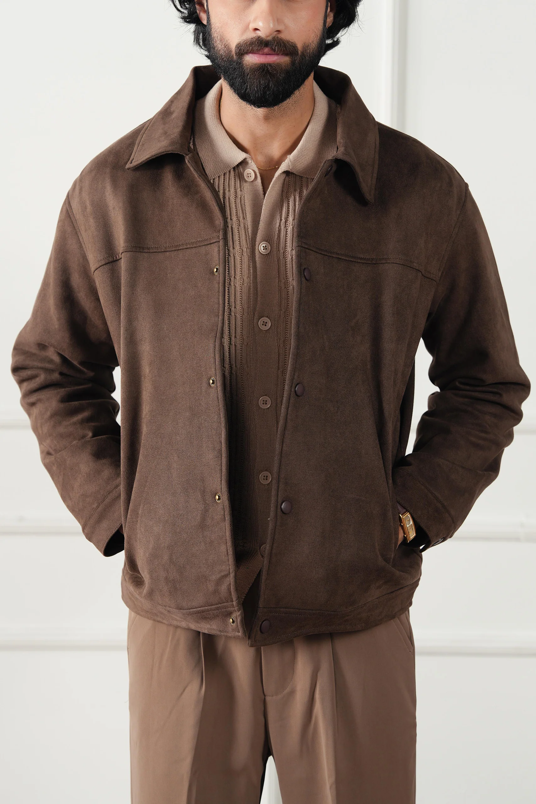 Classic Suede Jacket (MLJ-03) - Image 7