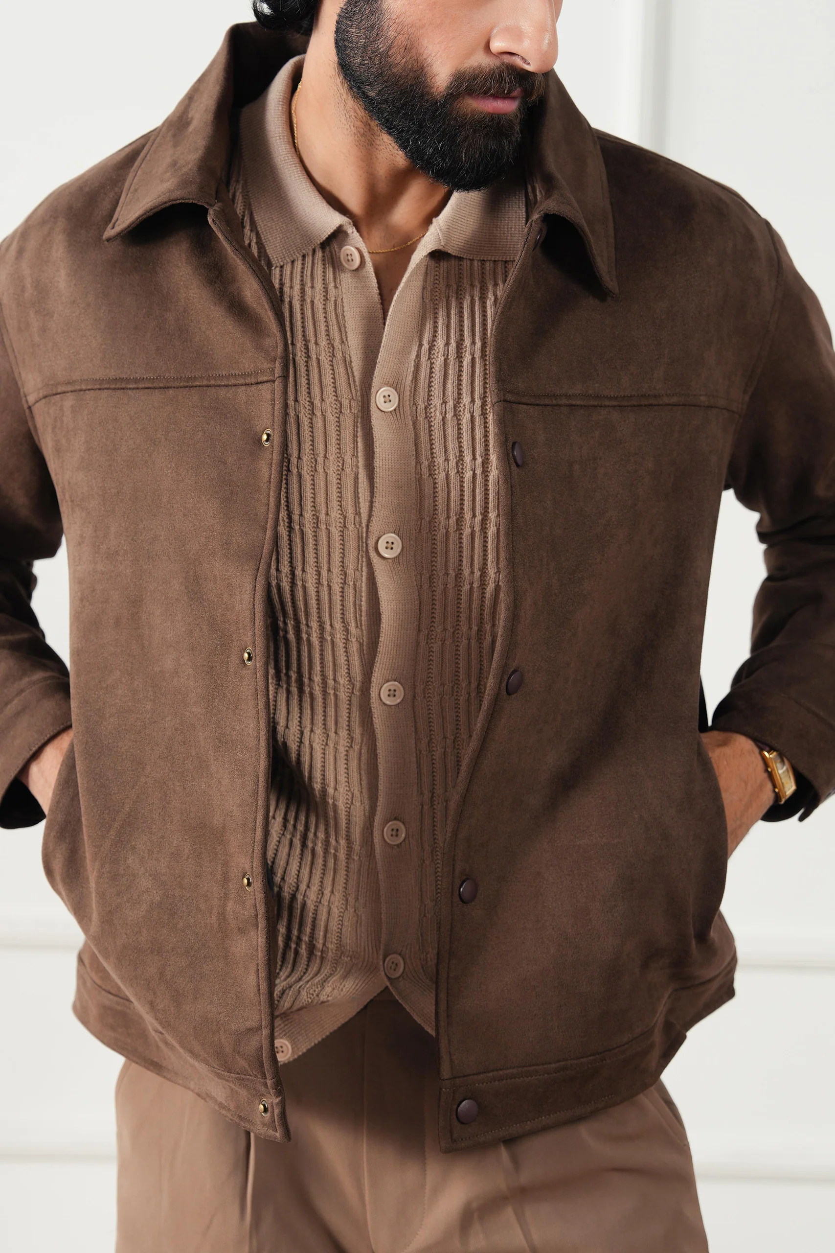 Classic Suede Jacket (MLJ-03) - Image 9