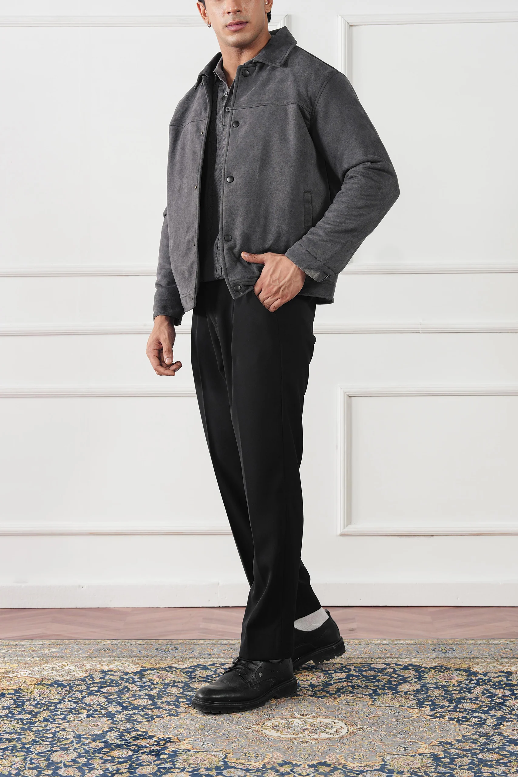 Classic Suede Jacket (MLJ-04) - Image 11
