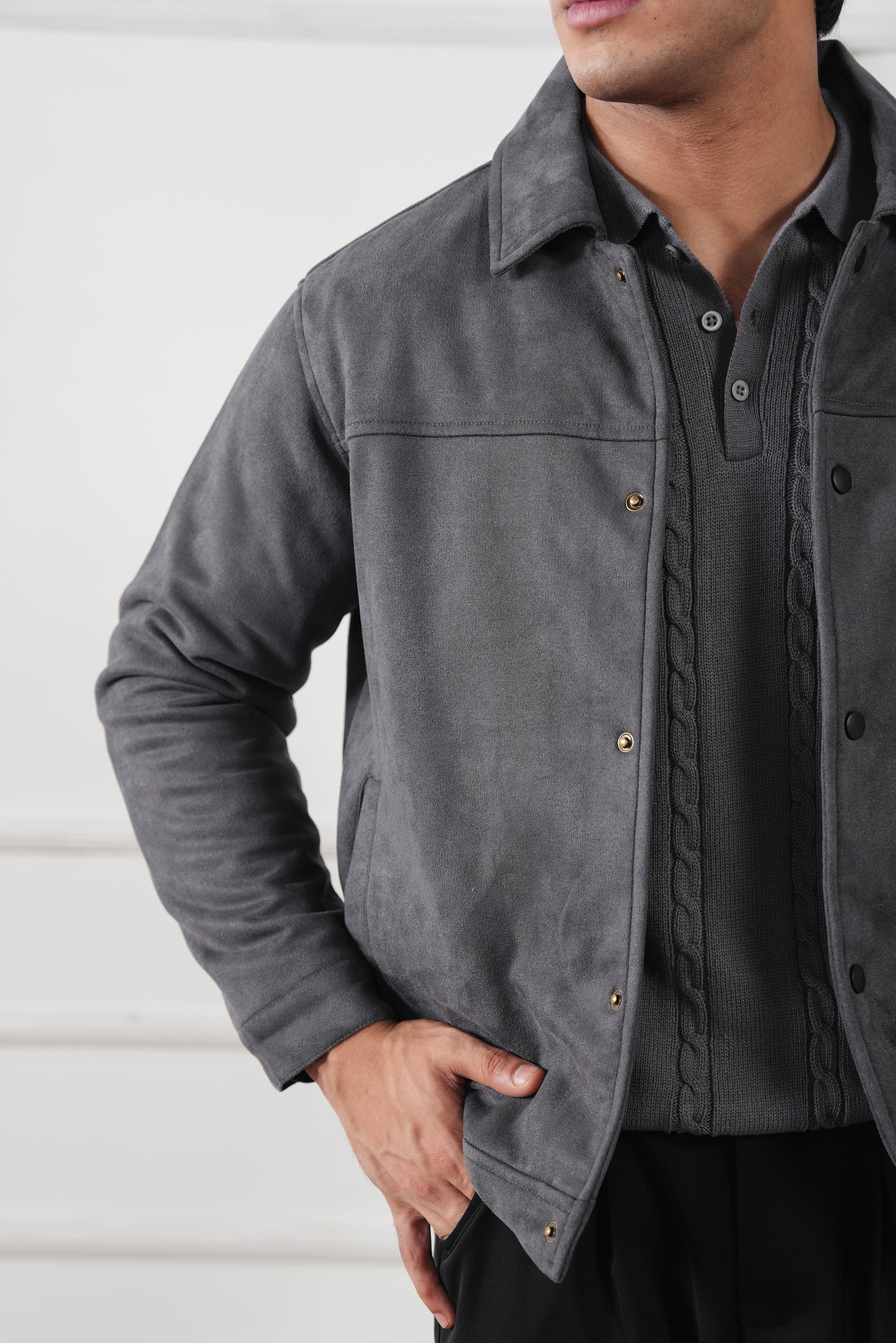 Classic Suede Jacket (MLJ-04) - Image 3