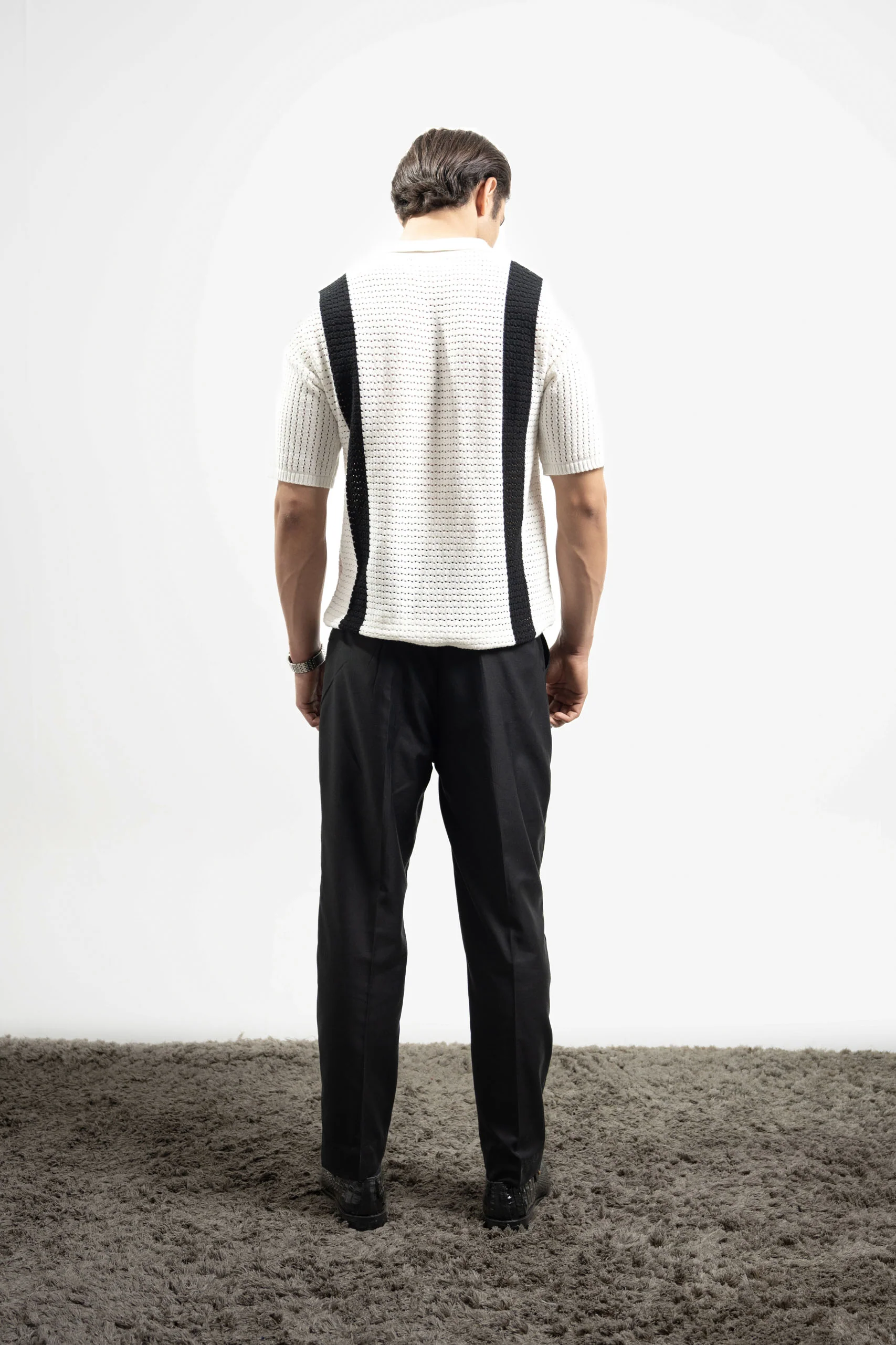 Crochet Knitted Button Down Shirt (KBD-04) - Image 8