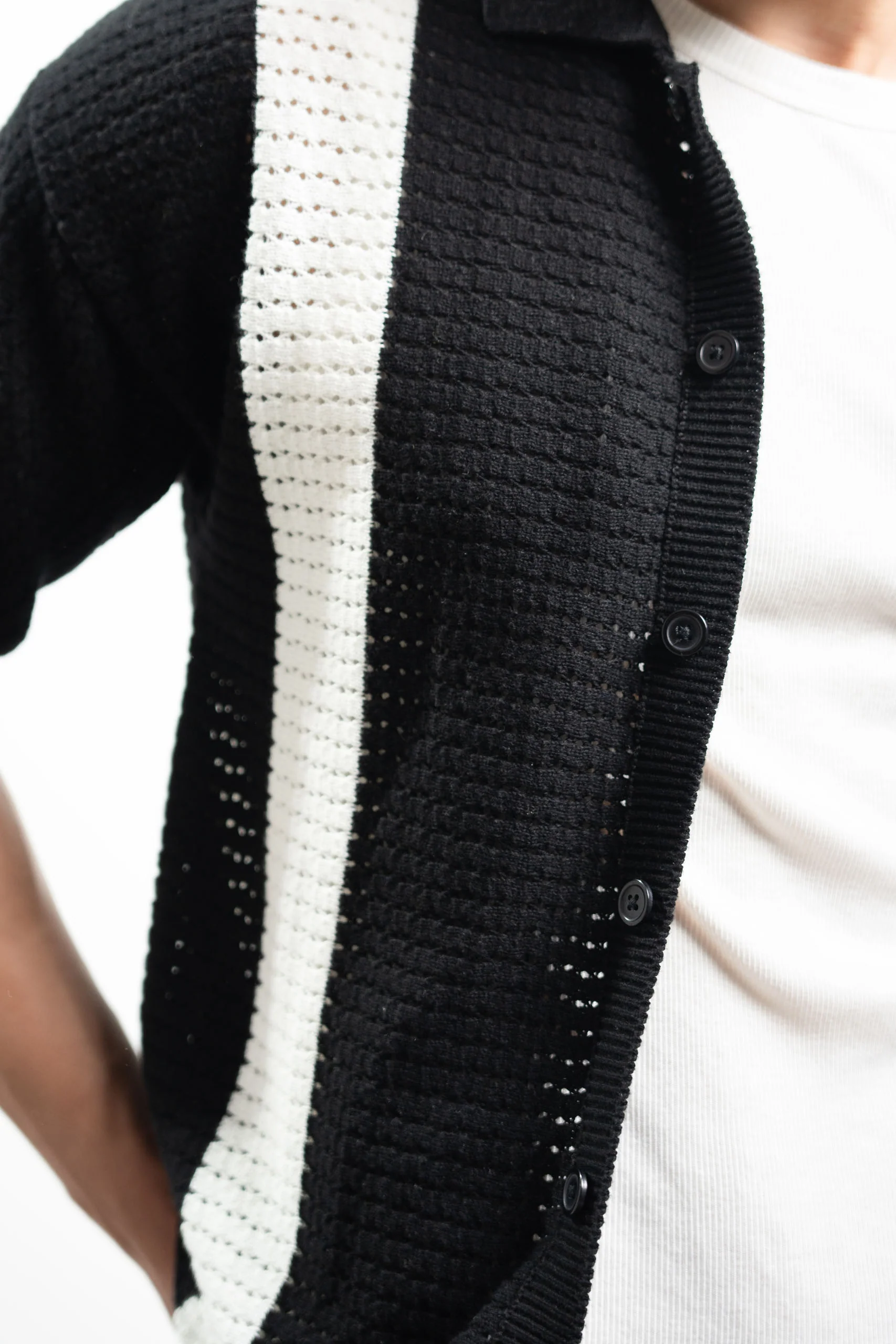 Crochet Knitted Button Down Shirt (KBD-05) - Image 4