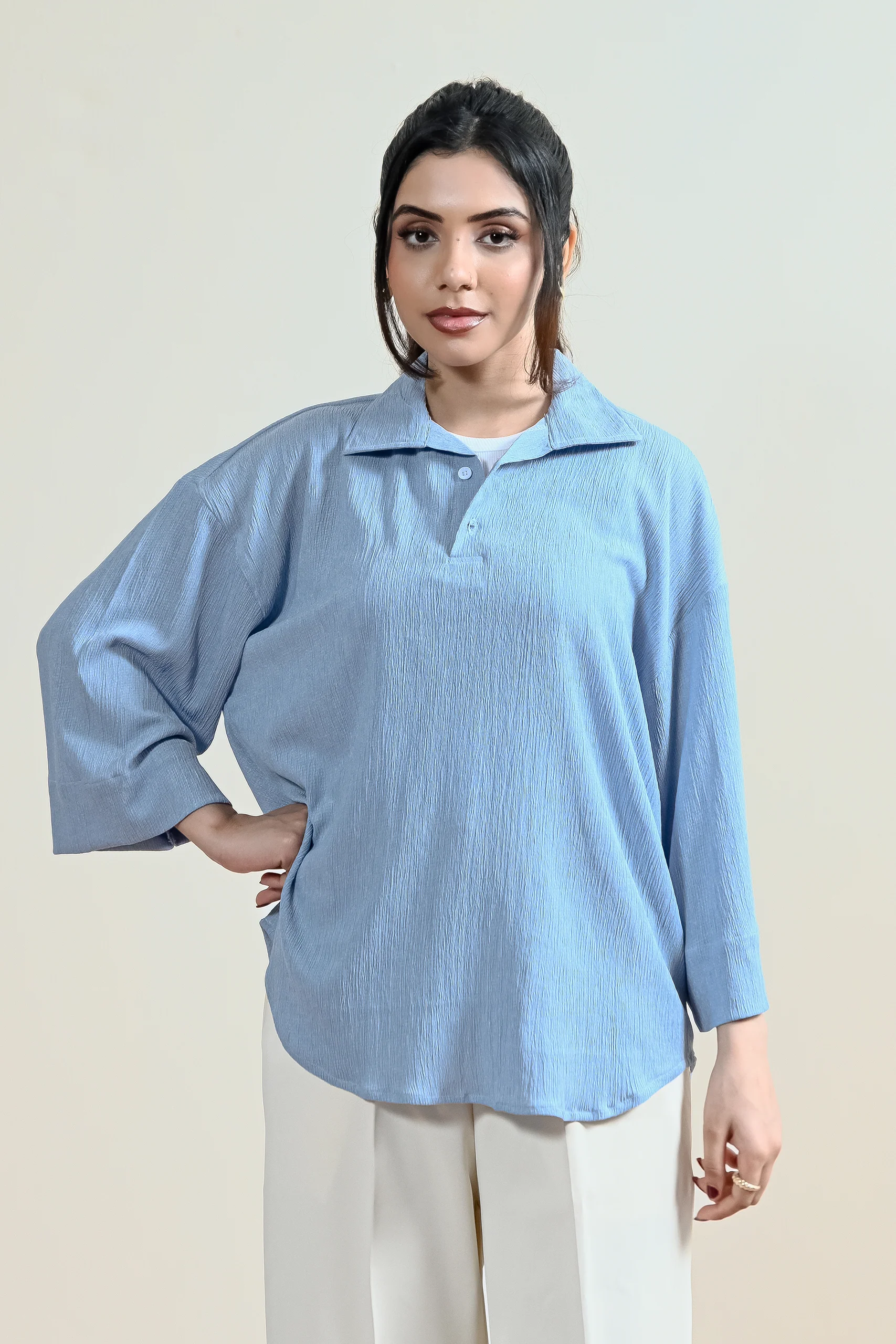 Elara Textured Knit Shirt (WCS-08) - Image 4