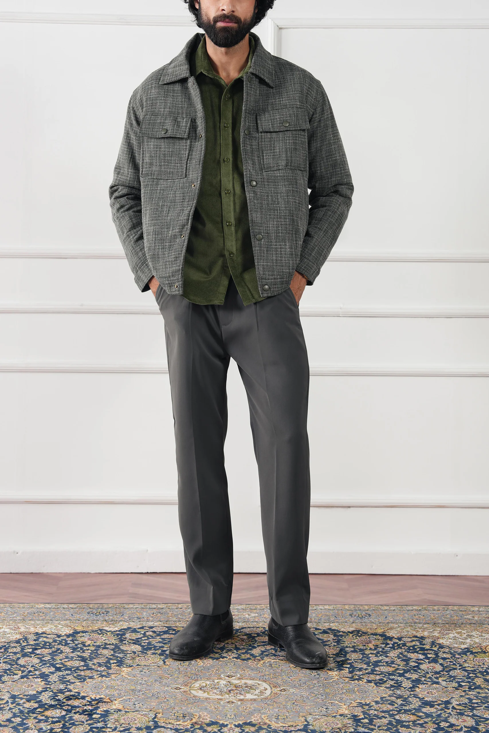 Harrington Wool Jacket (MWJ-06) - Image 2