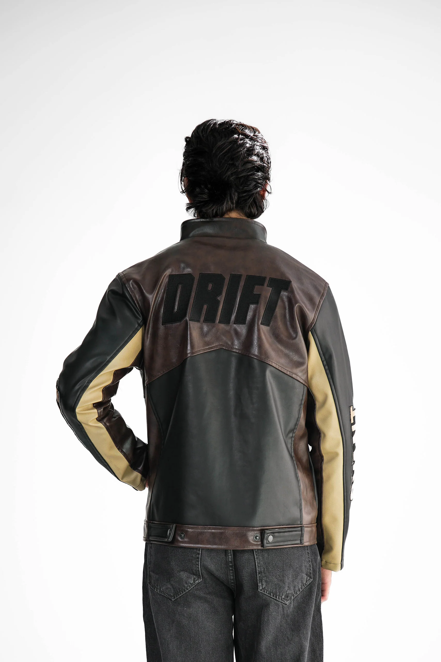 Leather Racing Jacket - Image 10