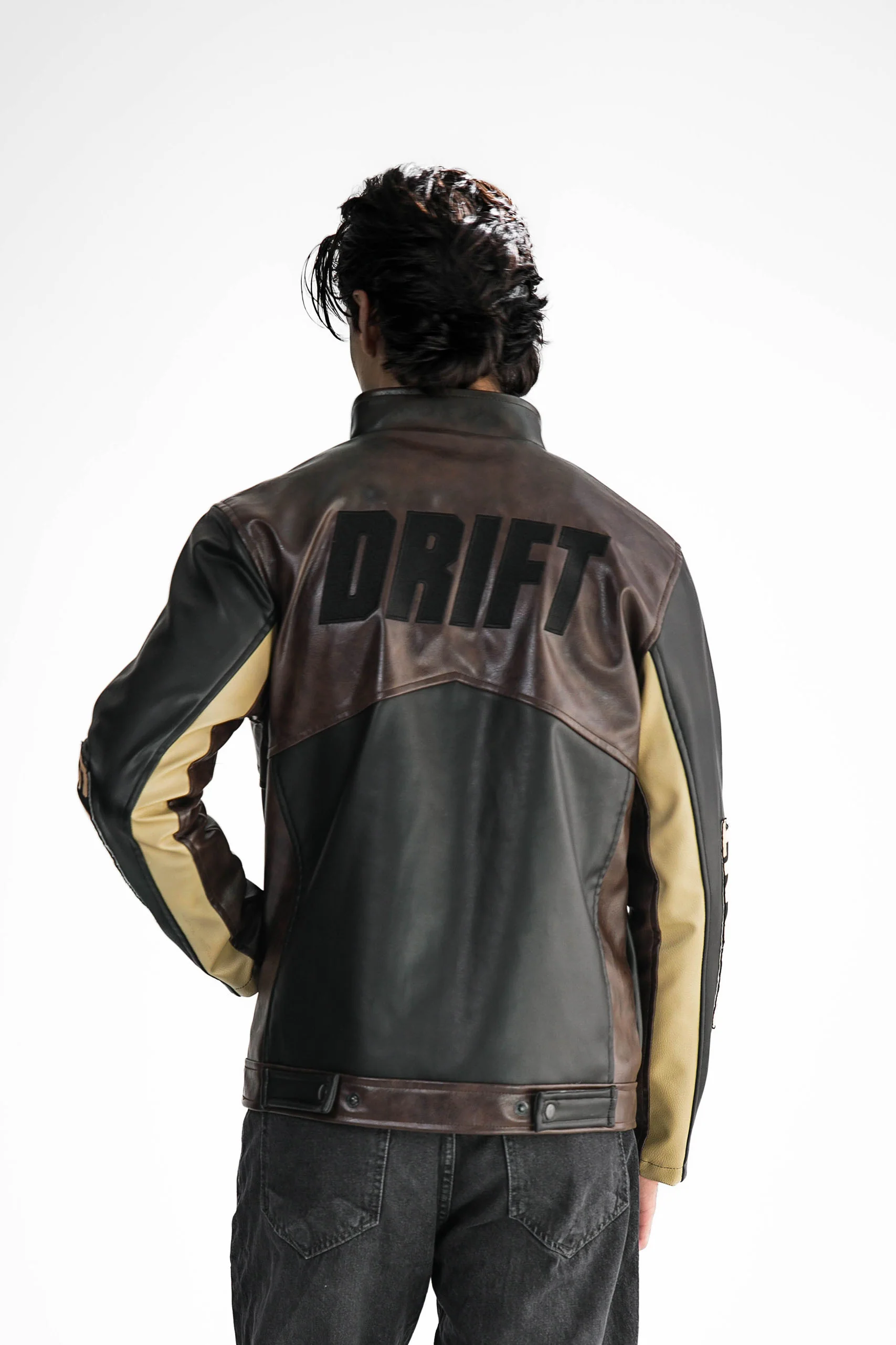 Leather Racing Jacket - Image 11
