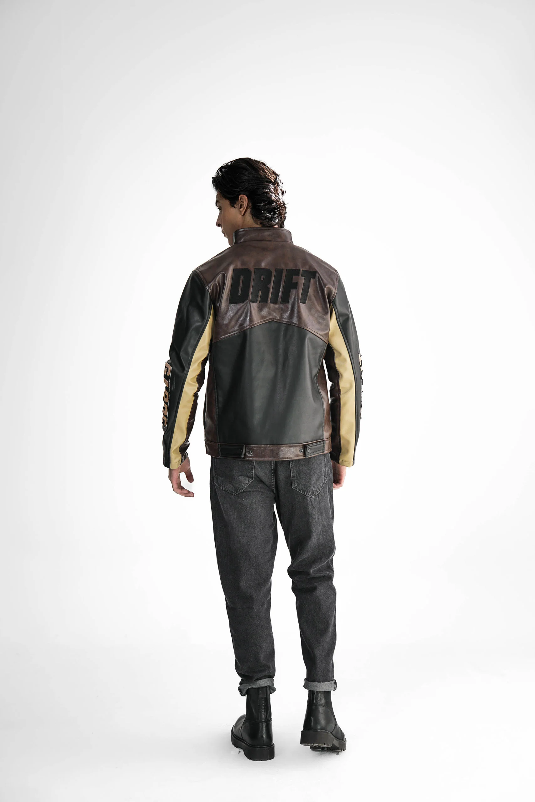 Leather Racing Jacket - Image 3