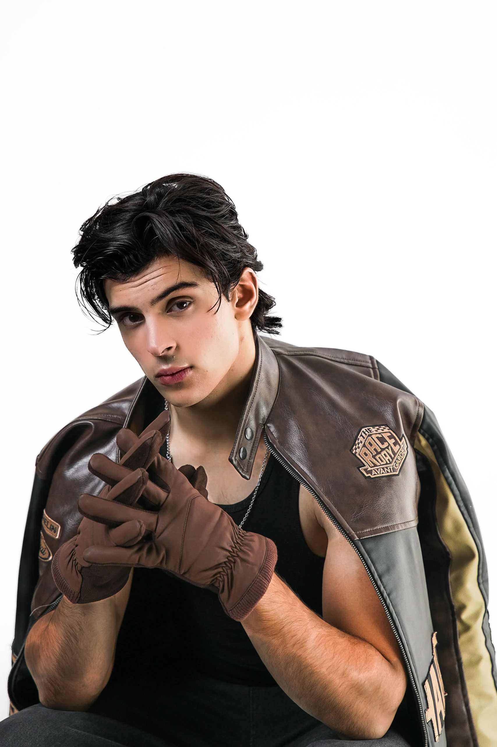Leather Racing Jacket - Image 5