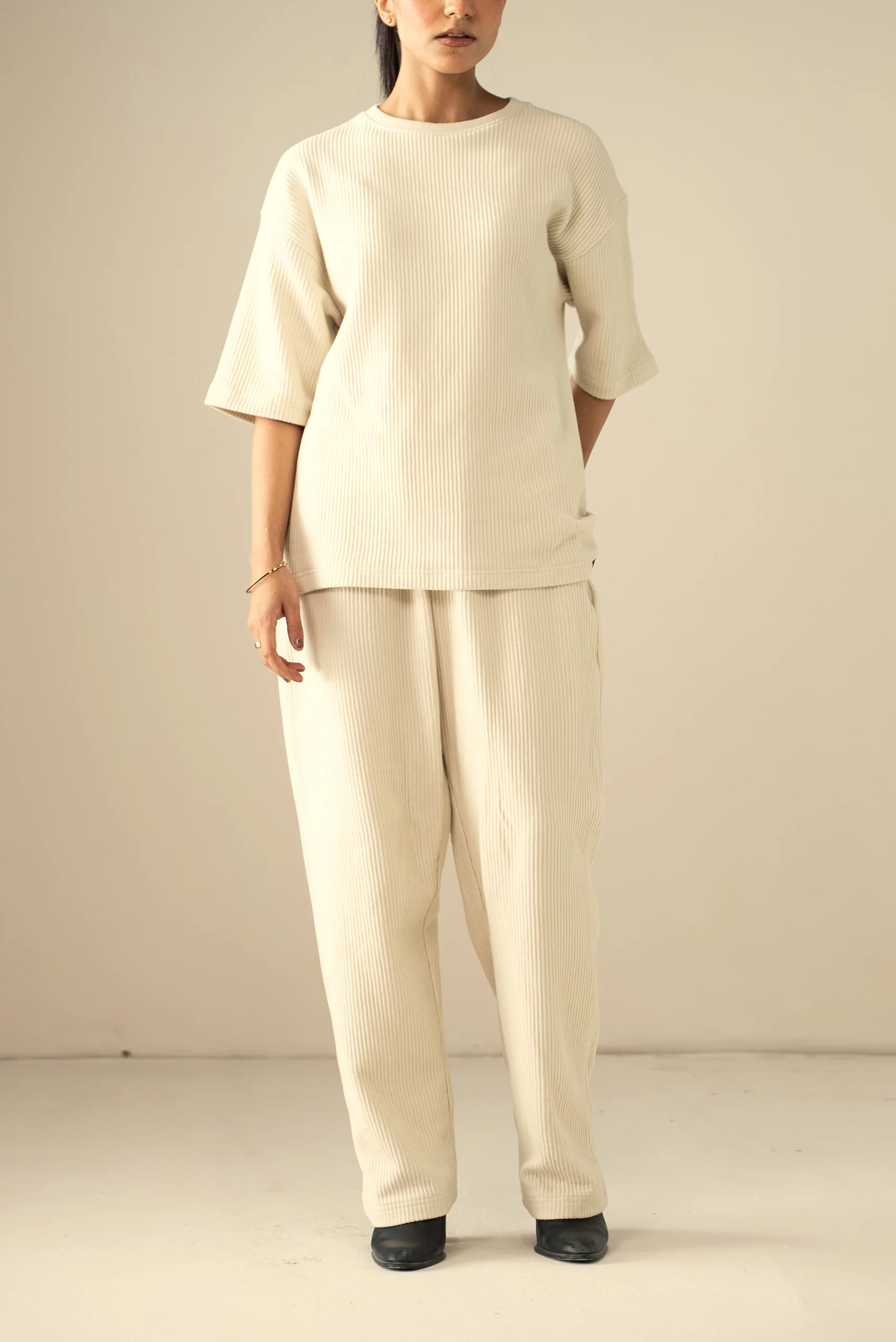 Ottoman Knit Textured T-Shirt (WTS-02) - Image 9