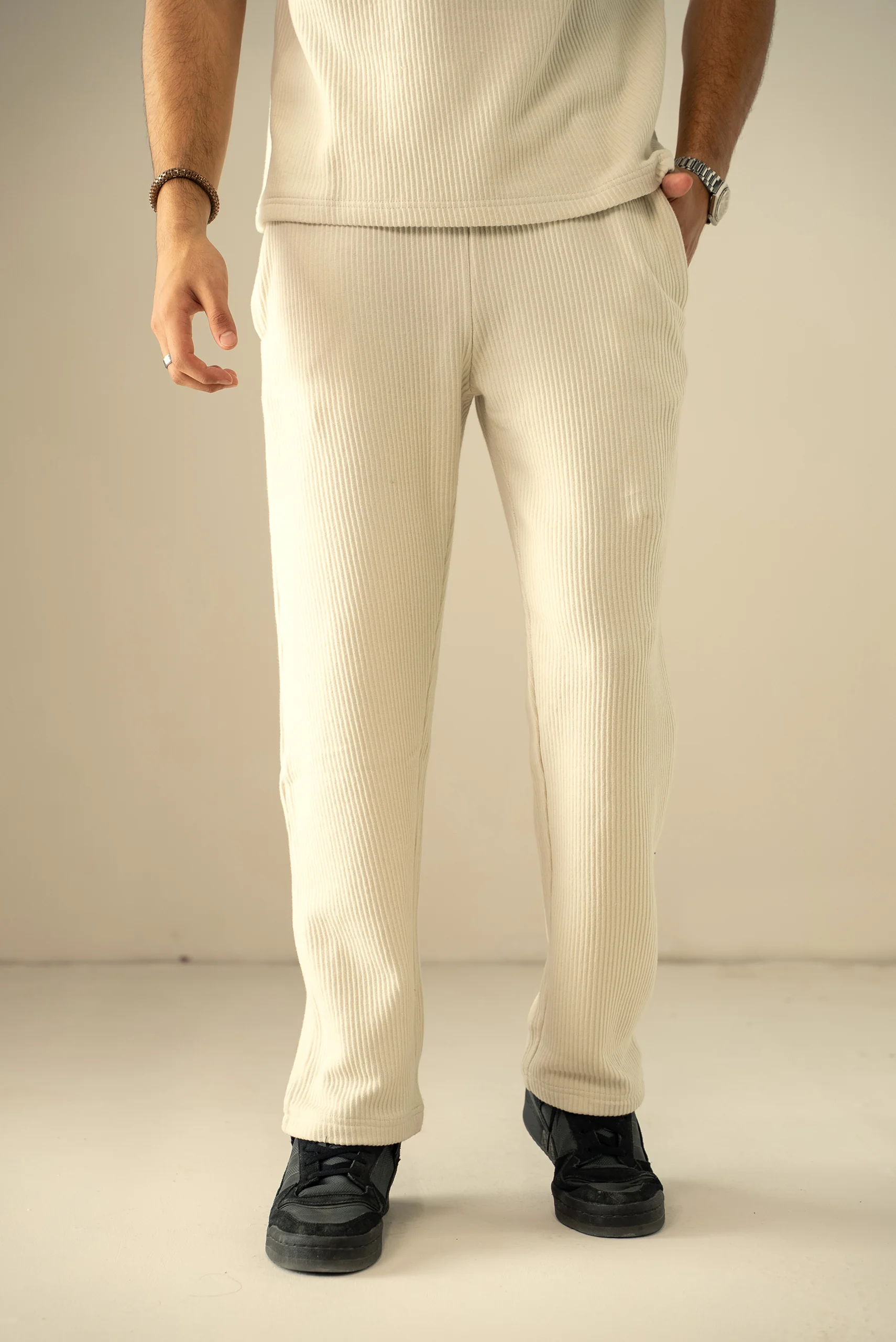 Ottoman Knit Textured Trouser (RFT-02) - Image 3