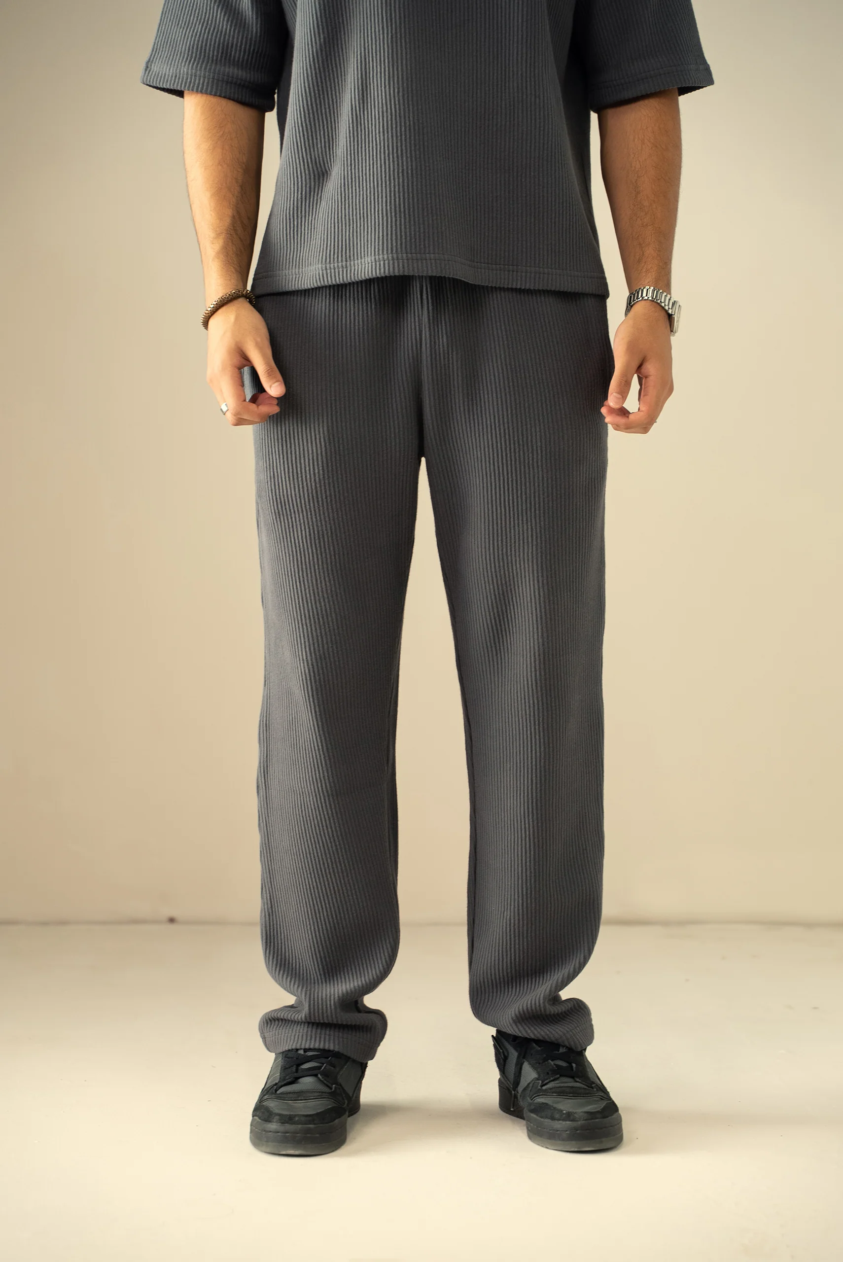 Ottoman Knit Textured Trouser (RFT-03) - Image 3