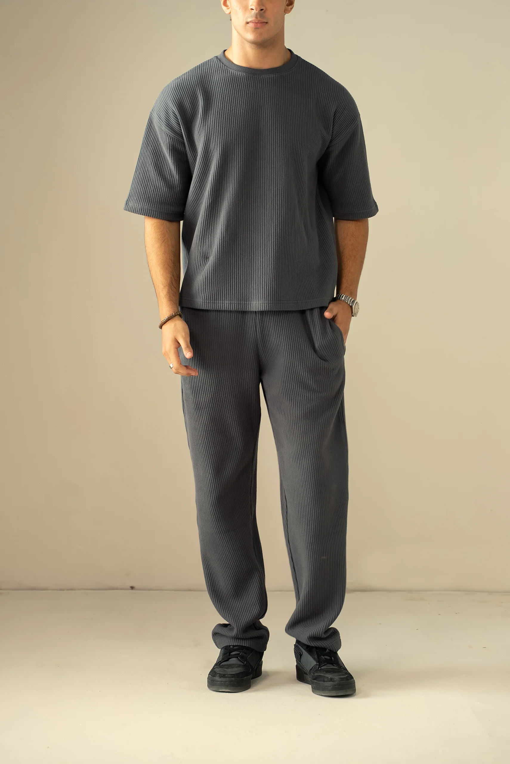 Ottoman Knit Textured Trouser (RFT-03) - Image 5