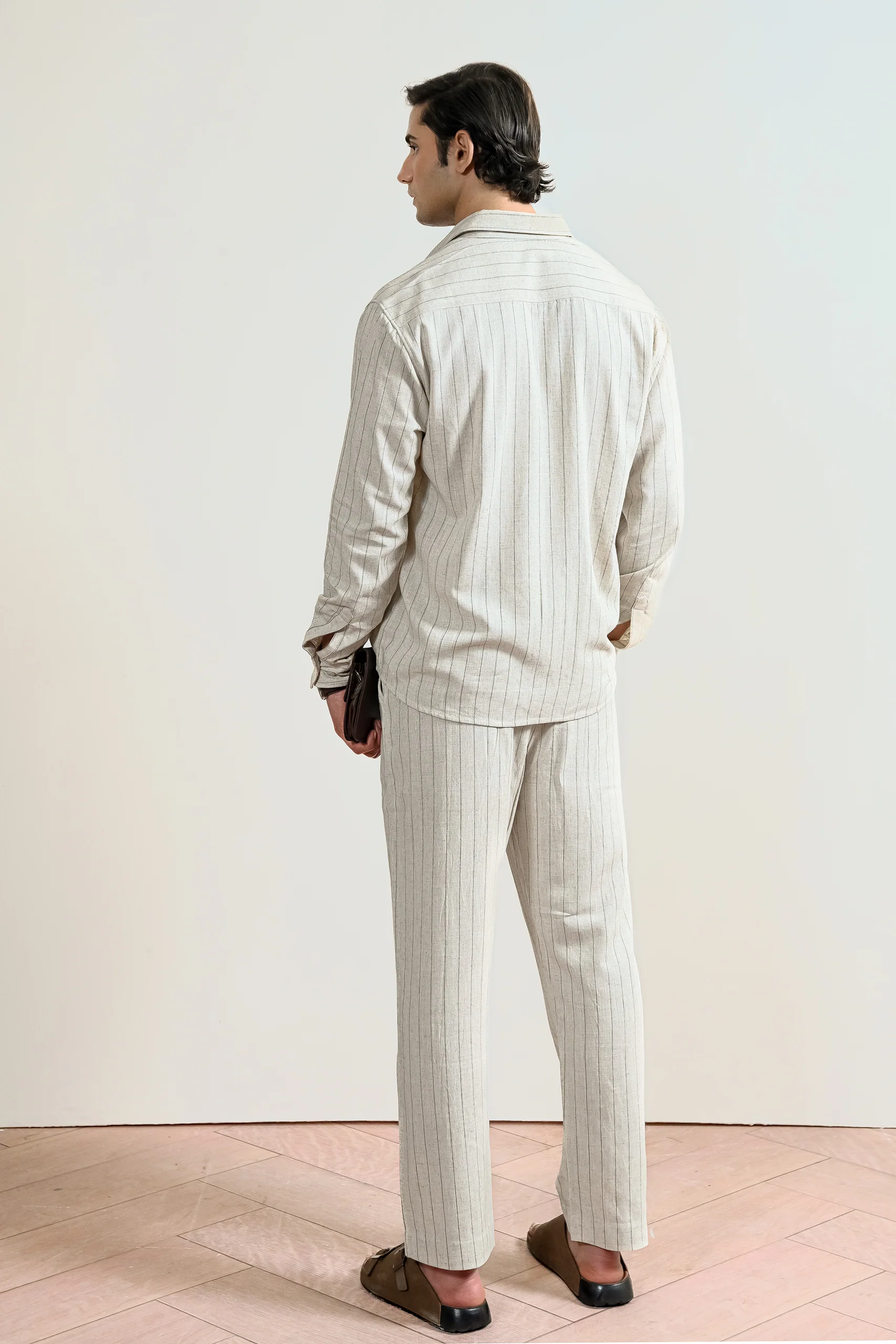 Pinstripe Linen Shirt (MCS-21) - Image 4