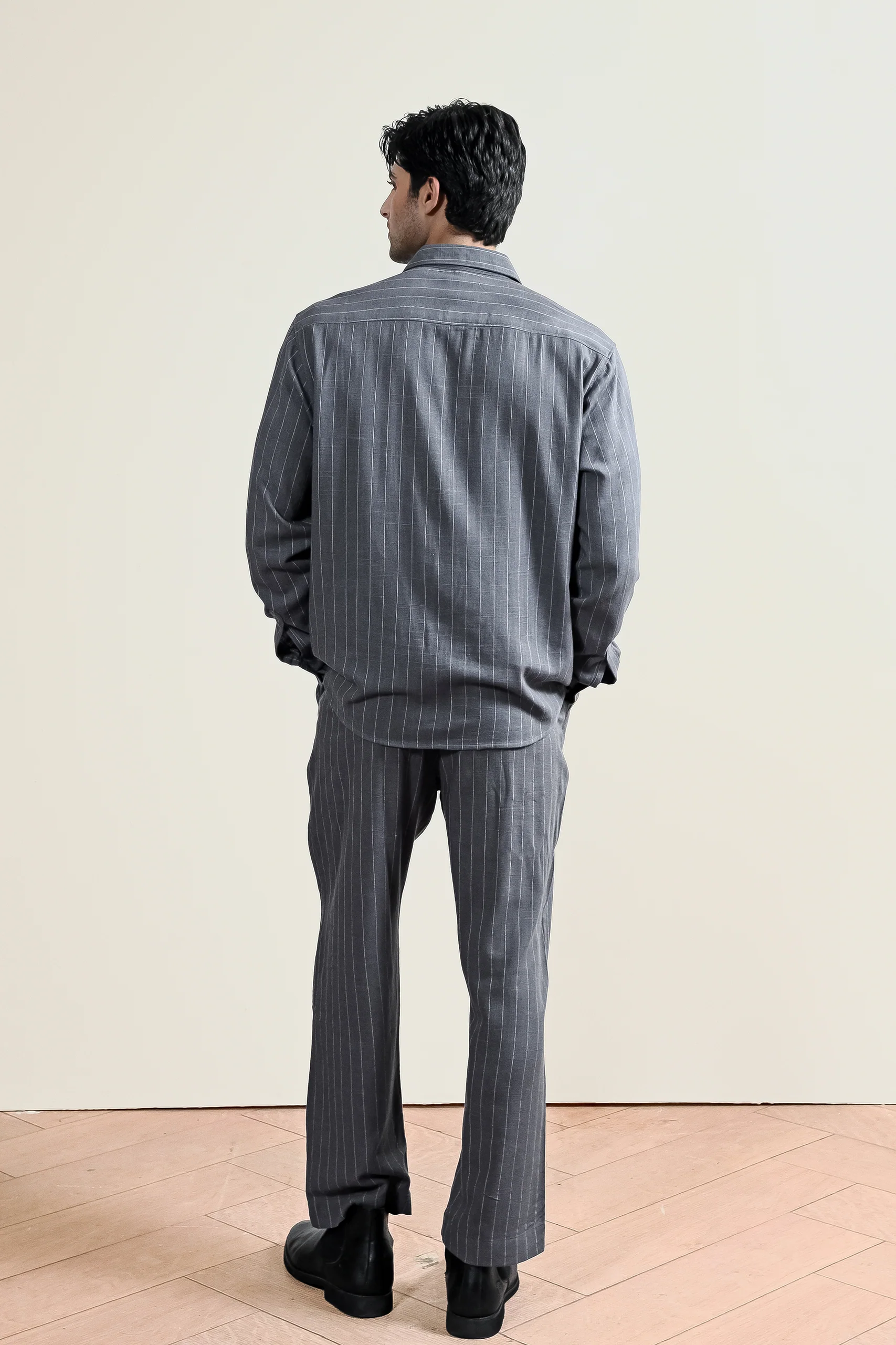 Pinstripe Linen Shirt (MCS-22) - Image 5
