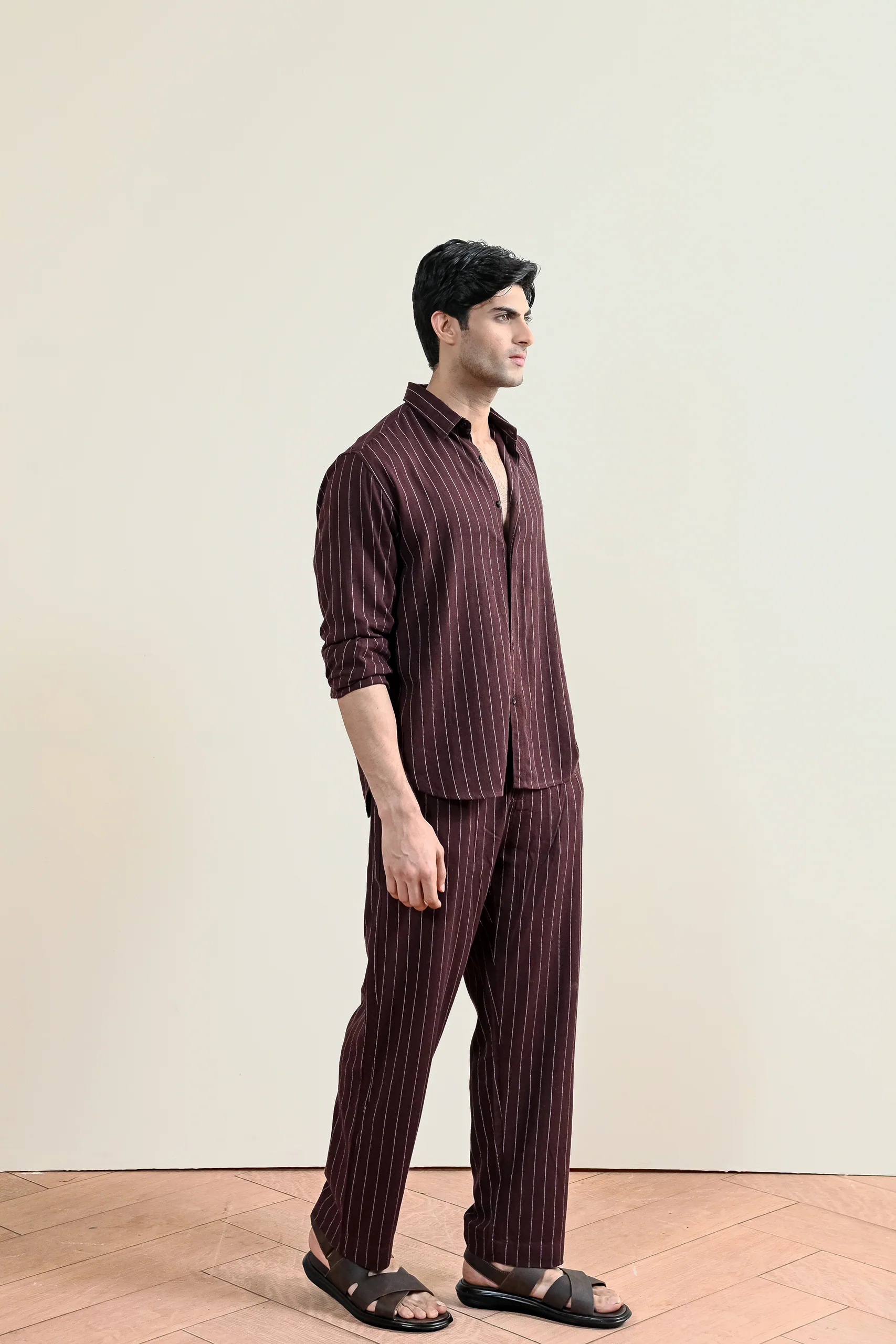 Pinstripe Linen Shirt (MCS-24) - Image 3
