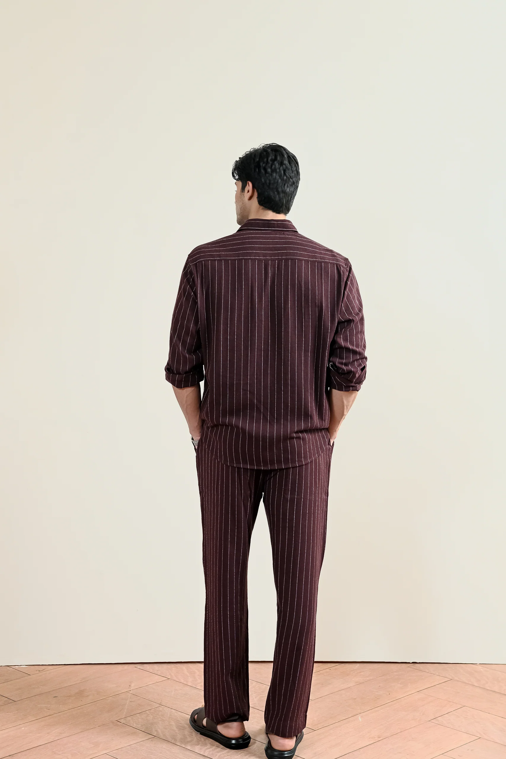 Pinstripe Linen Shirt (MCS-24) - Image 5