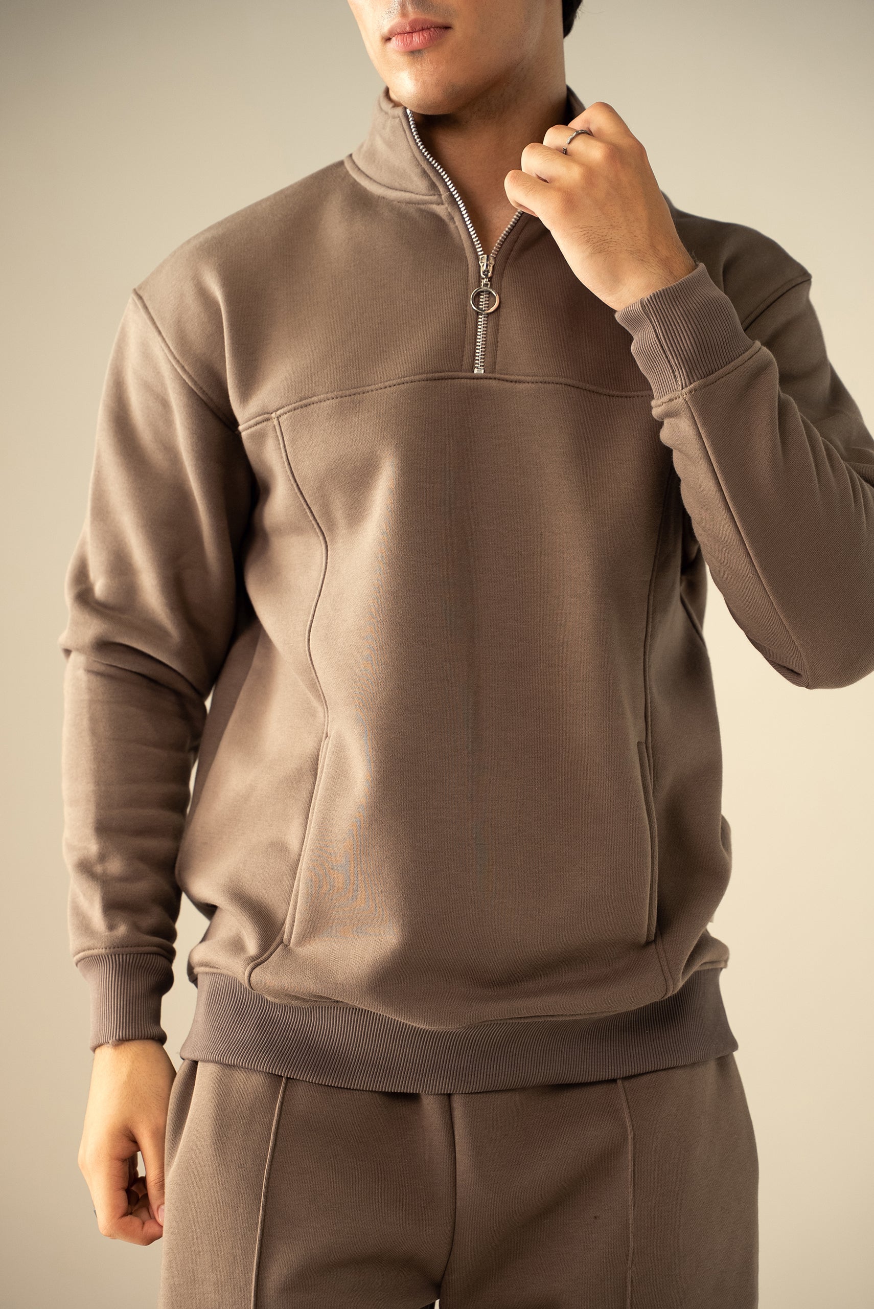 Quarter Zip Sweatshirt (MNZ-04) - Image 12