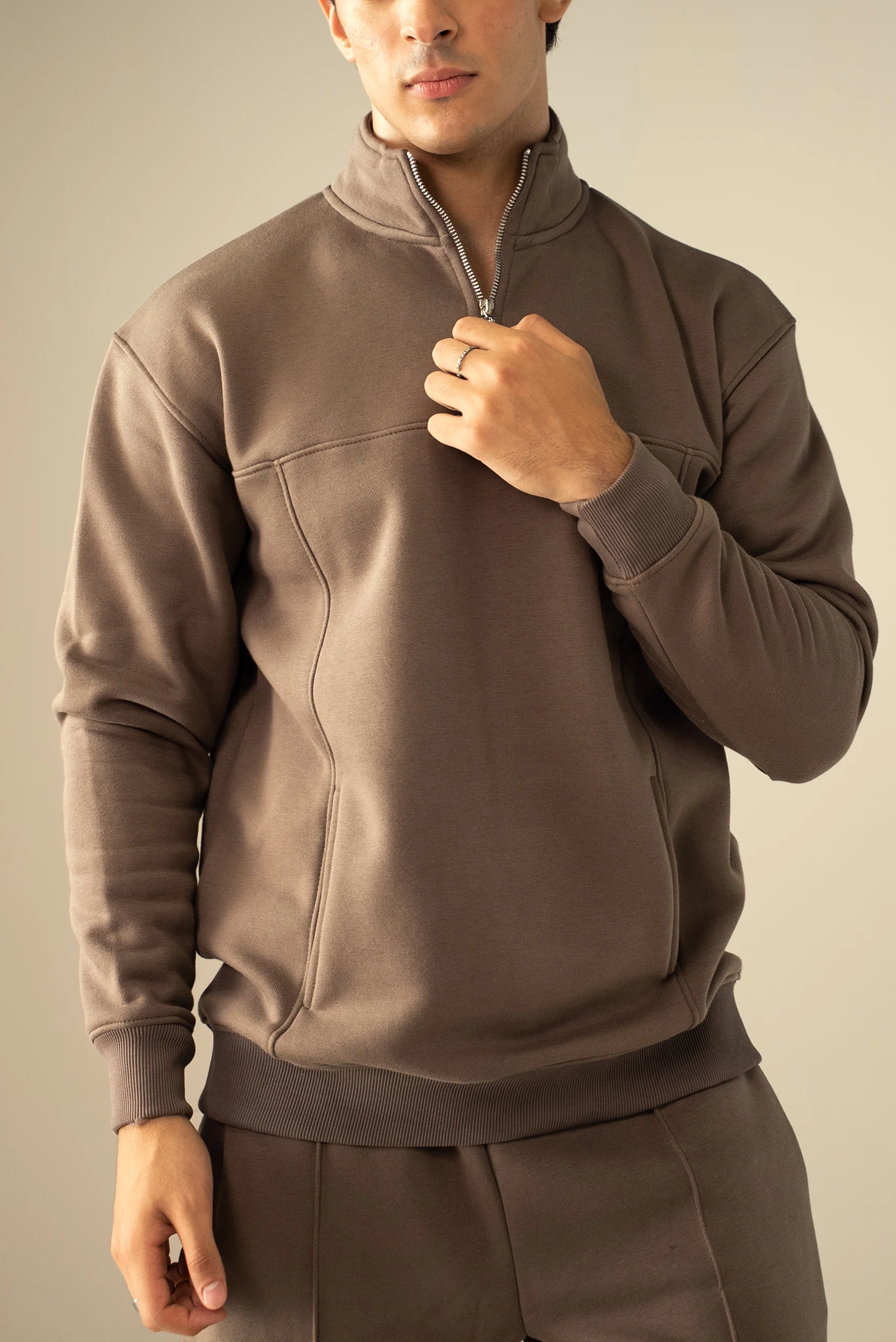 Quarter Zip Sweatshirt (MNZ-04) - Image 18