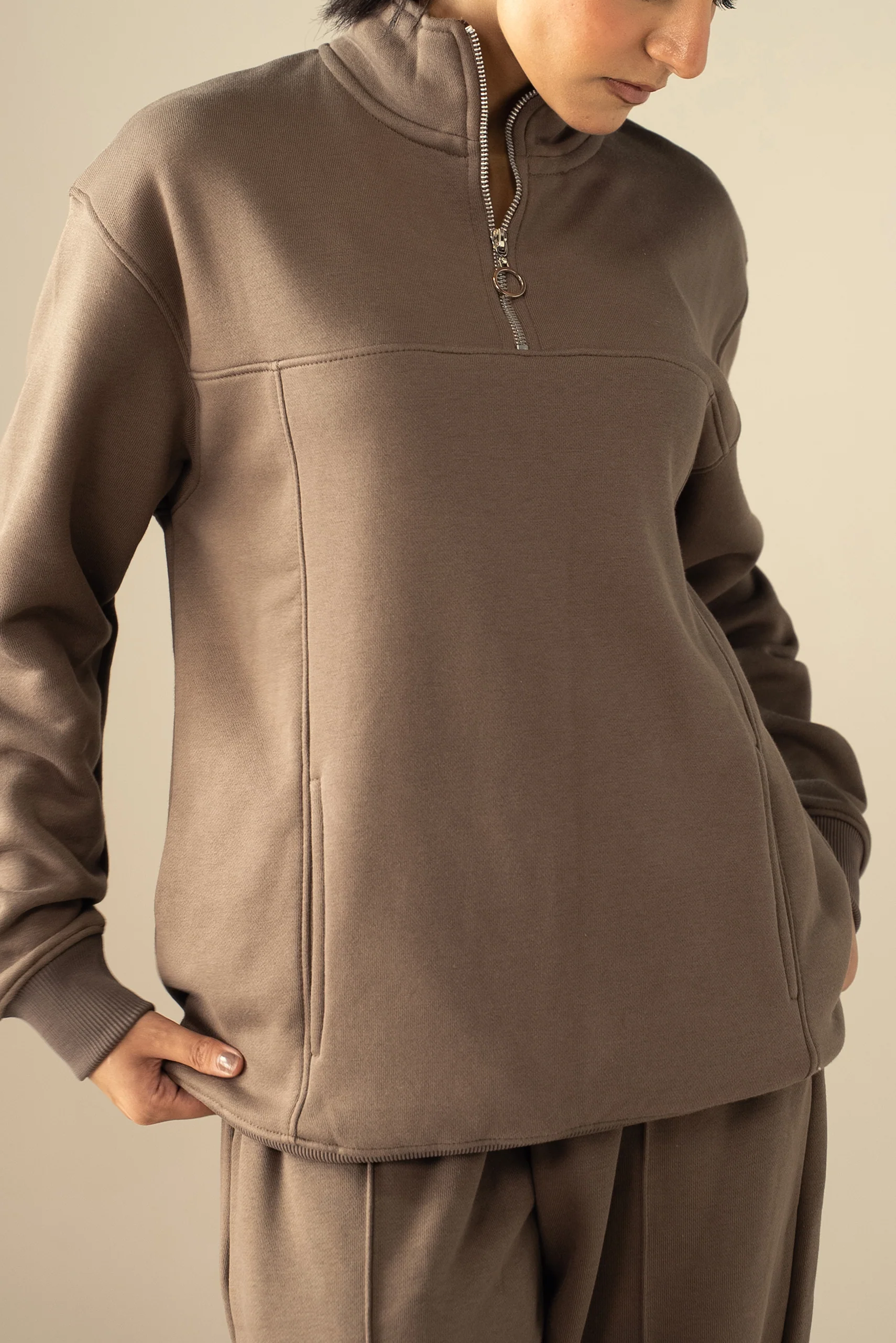 Quarter Zip Sweatshirt (MNZ-04) - Image 19