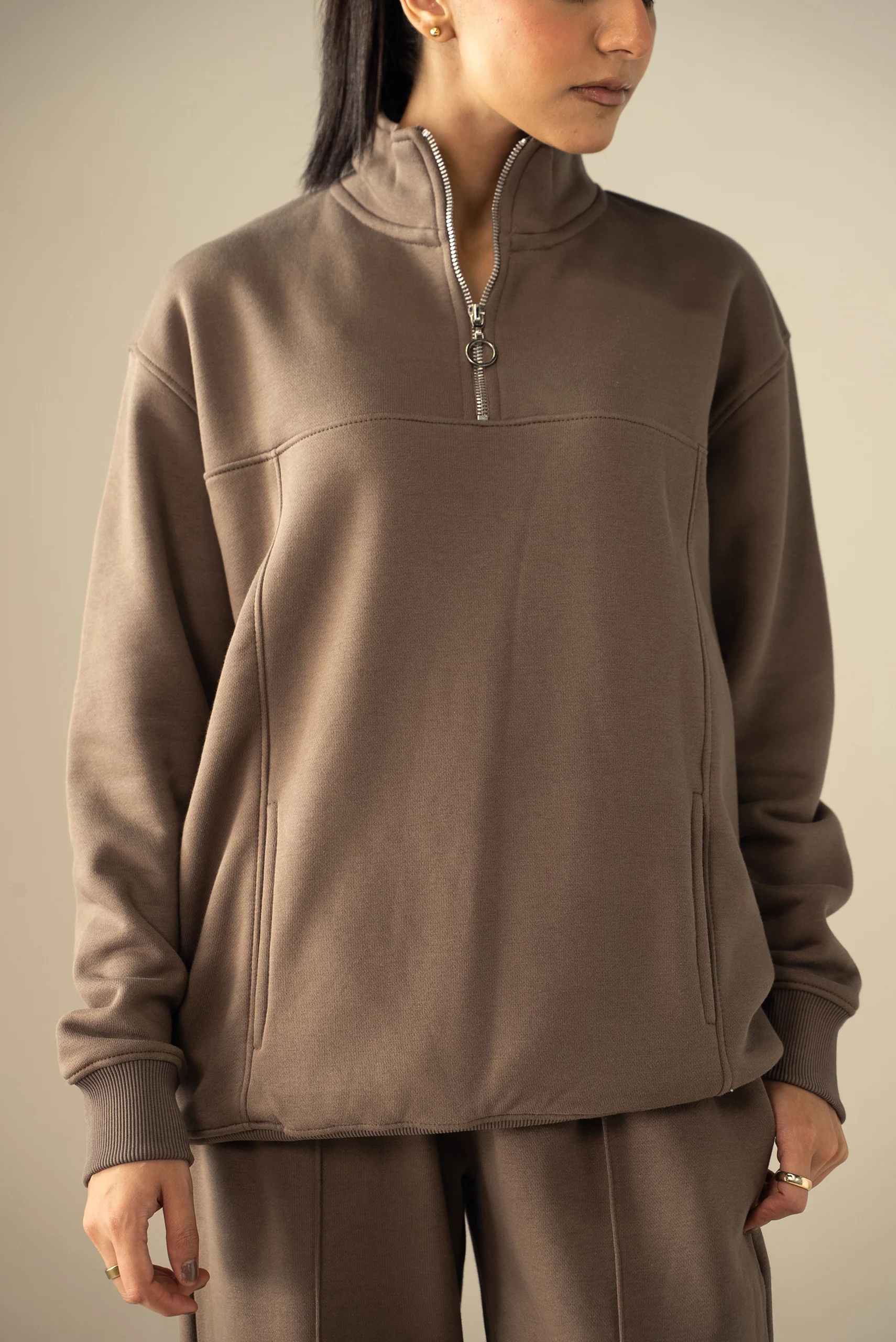 Quarter Zip Sweatshirt (MNZ-04) - Image 4