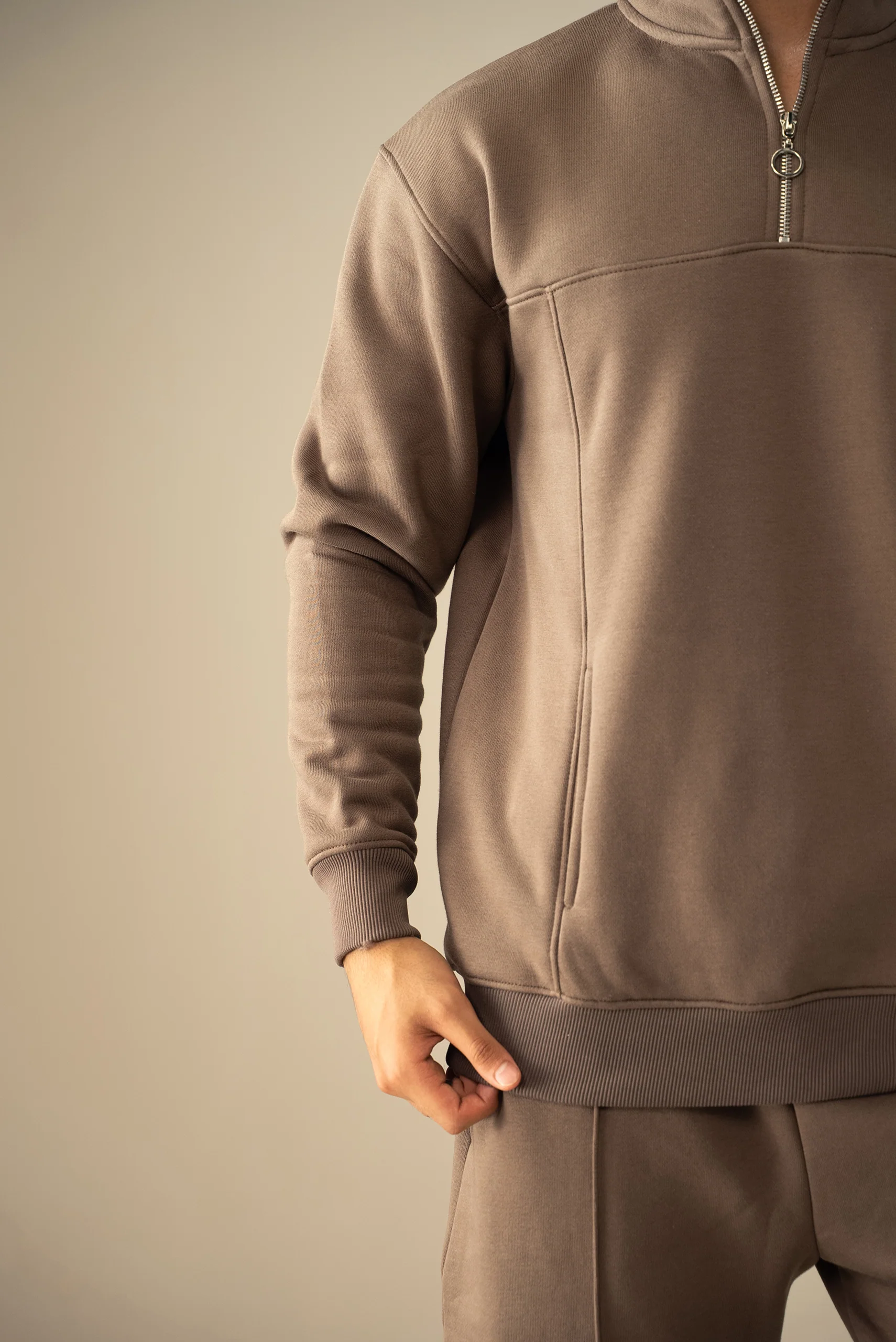 Quarter Zip Sweatshirt (MNZ-04) - Image 6