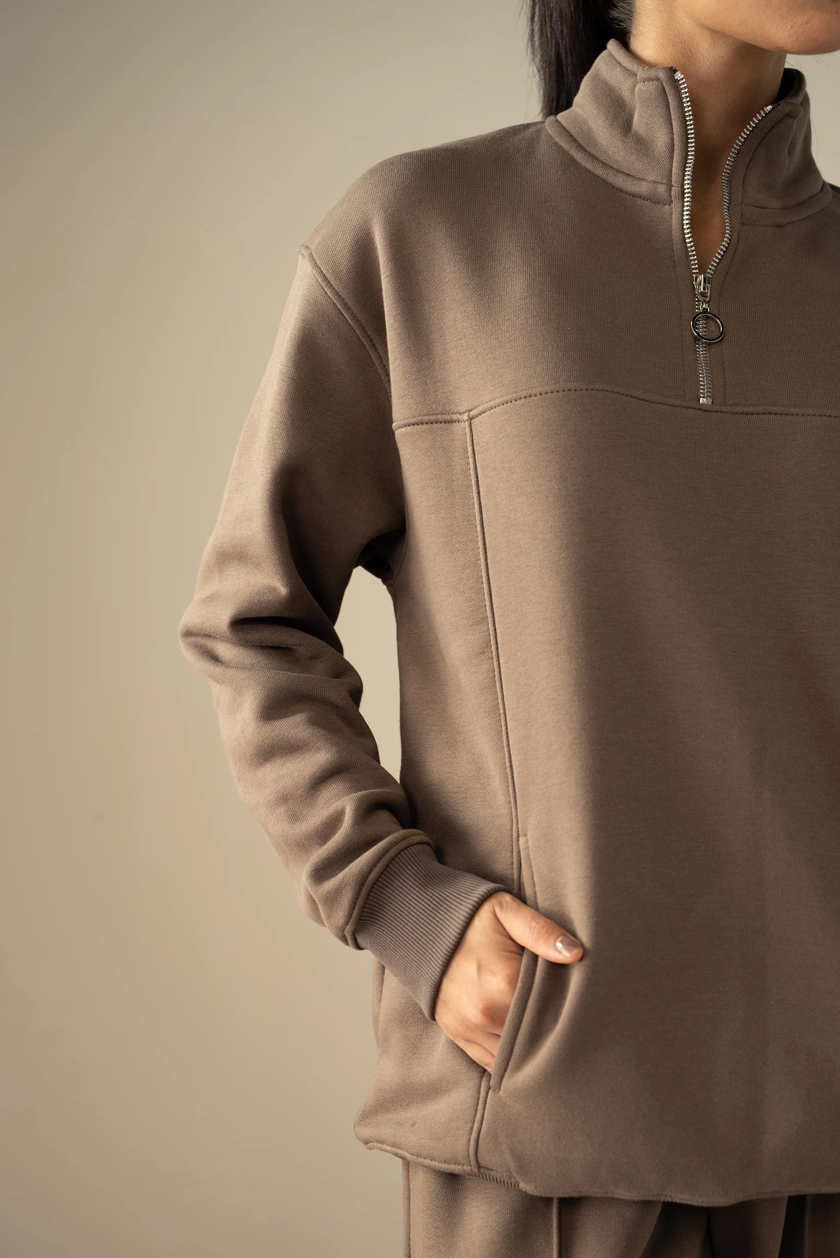 Quarter Zip Sweatshirt (MNZ-04) - Image 9