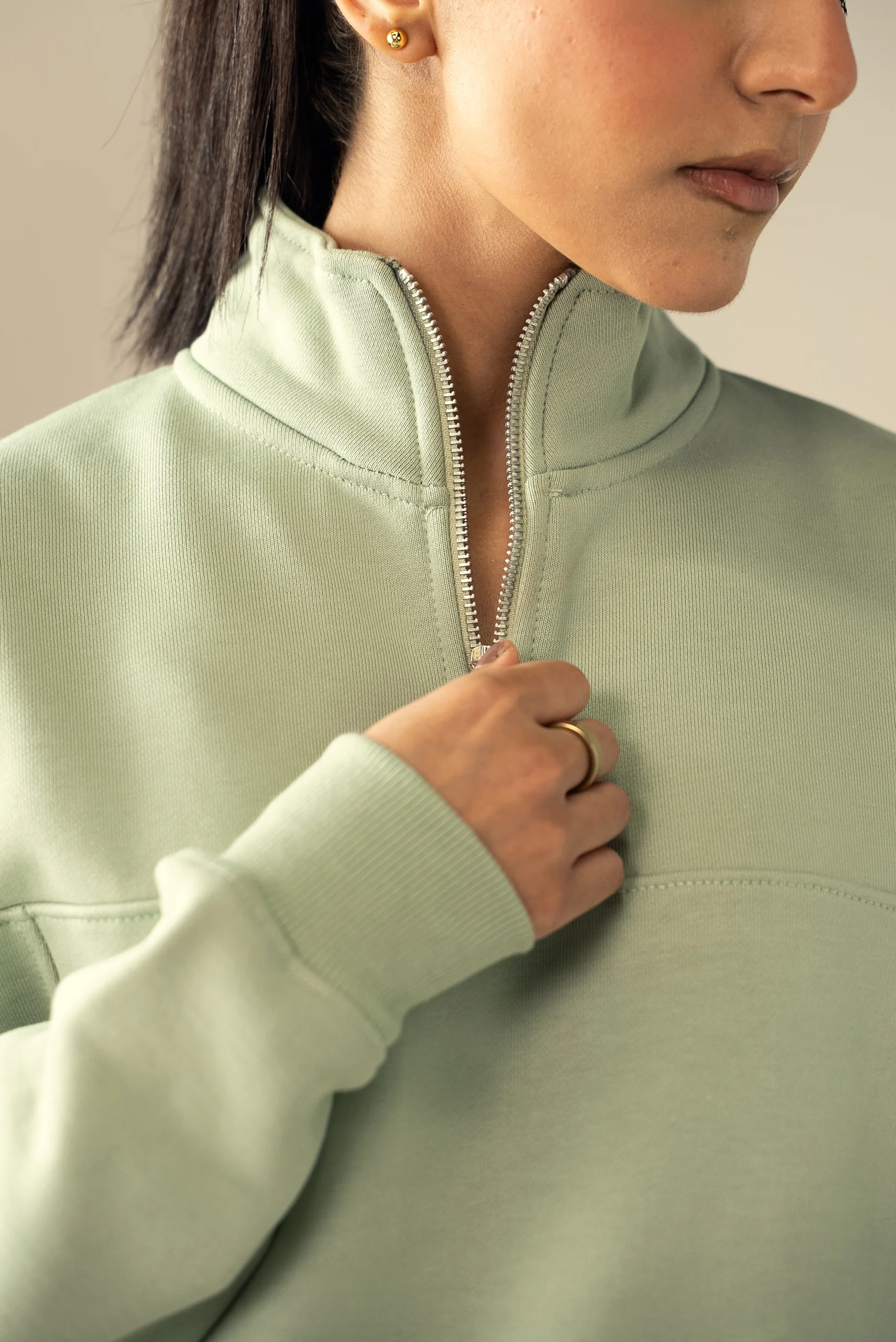 Quarter Zip Sweatshirt (MNZ-06) - Image 11