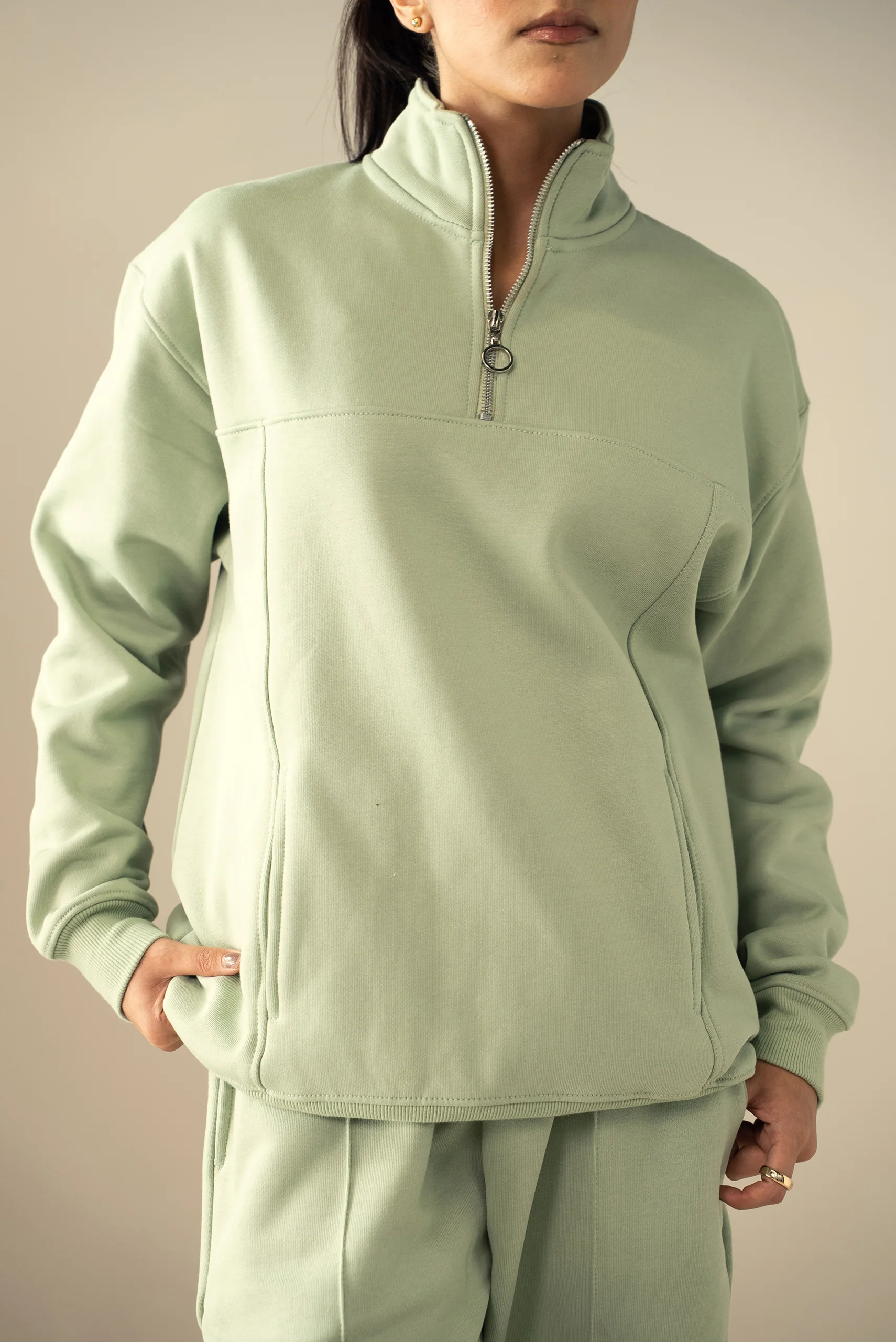 Quarter Zip Sweatshirt (MNZ-06) - Image 4