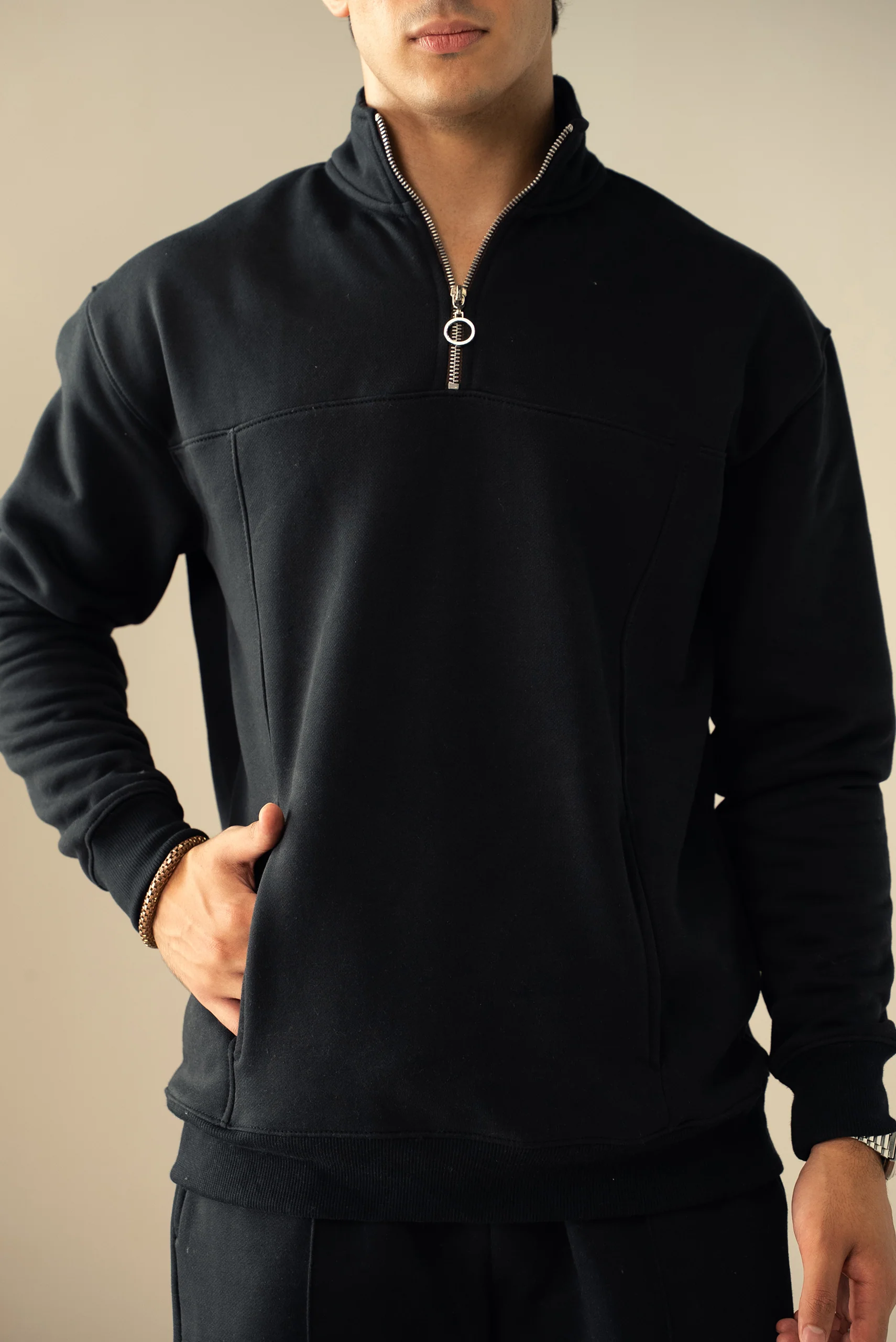 Quarter Zip Sweatshirt (MNZ-07) - Image 16