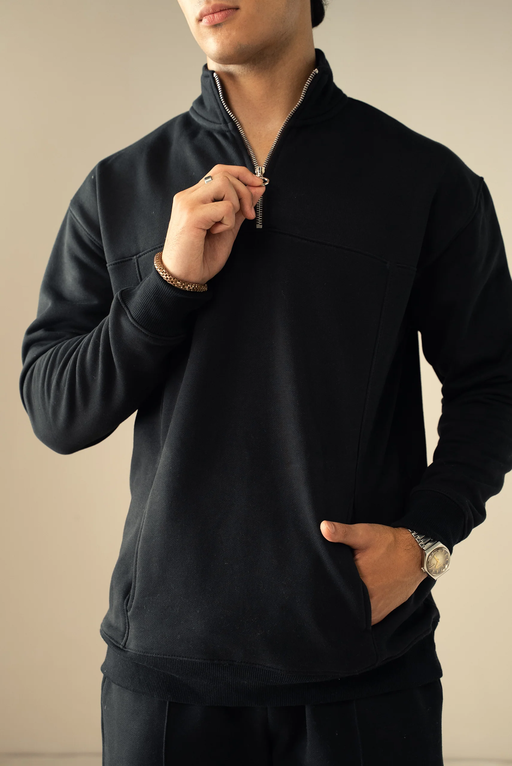 Quarter Zip Sweatshirt (MNZ-07) - Image 17