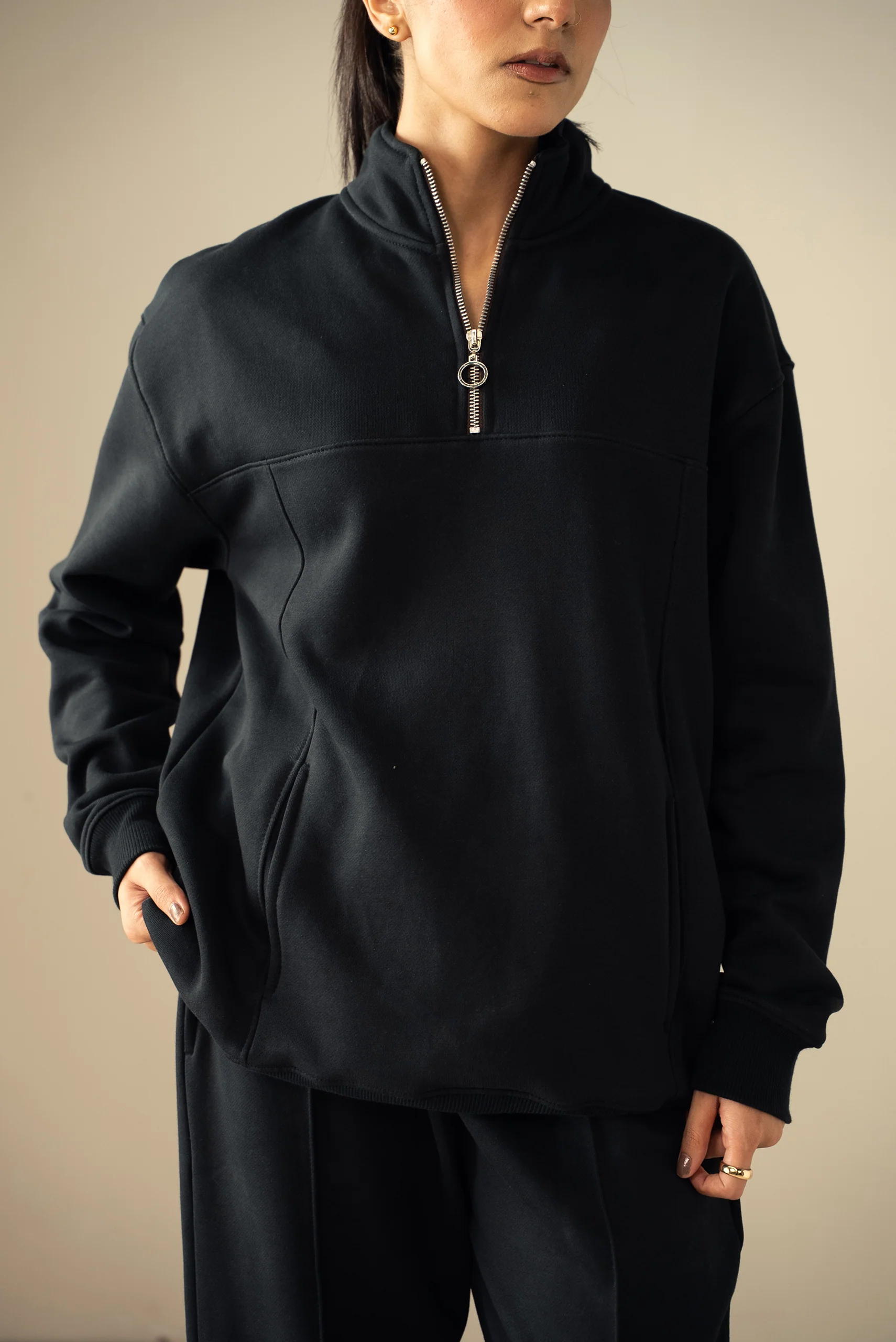 Quarter Zip Sweatshirt (MNZ-07) - Image 4
