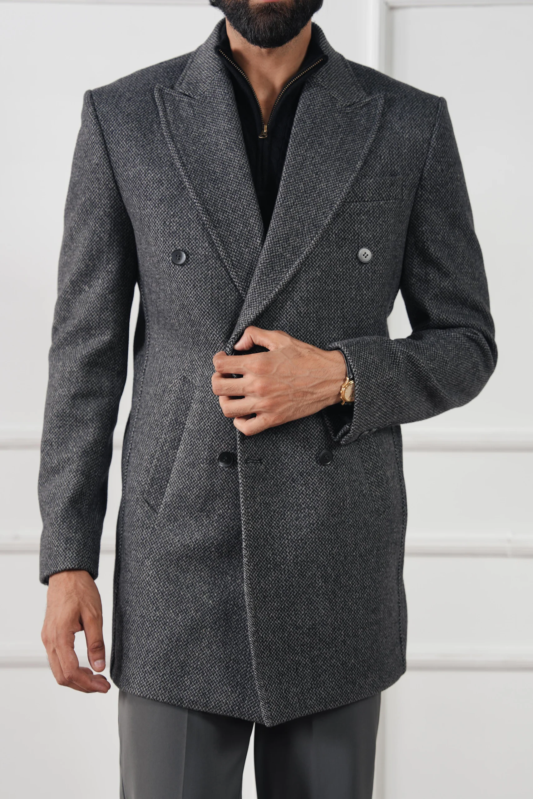 Regal Wool Overcoat (MWC-02) - Image 13