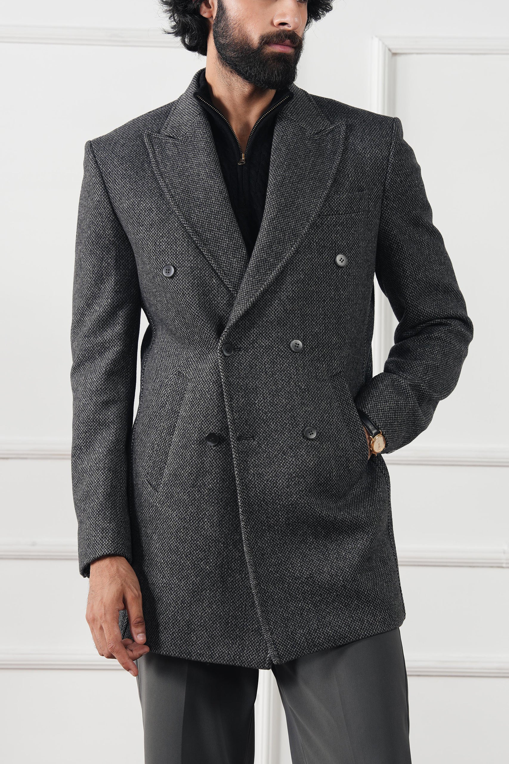 Regal Wool Overcoat (MWC-02) - Image 3