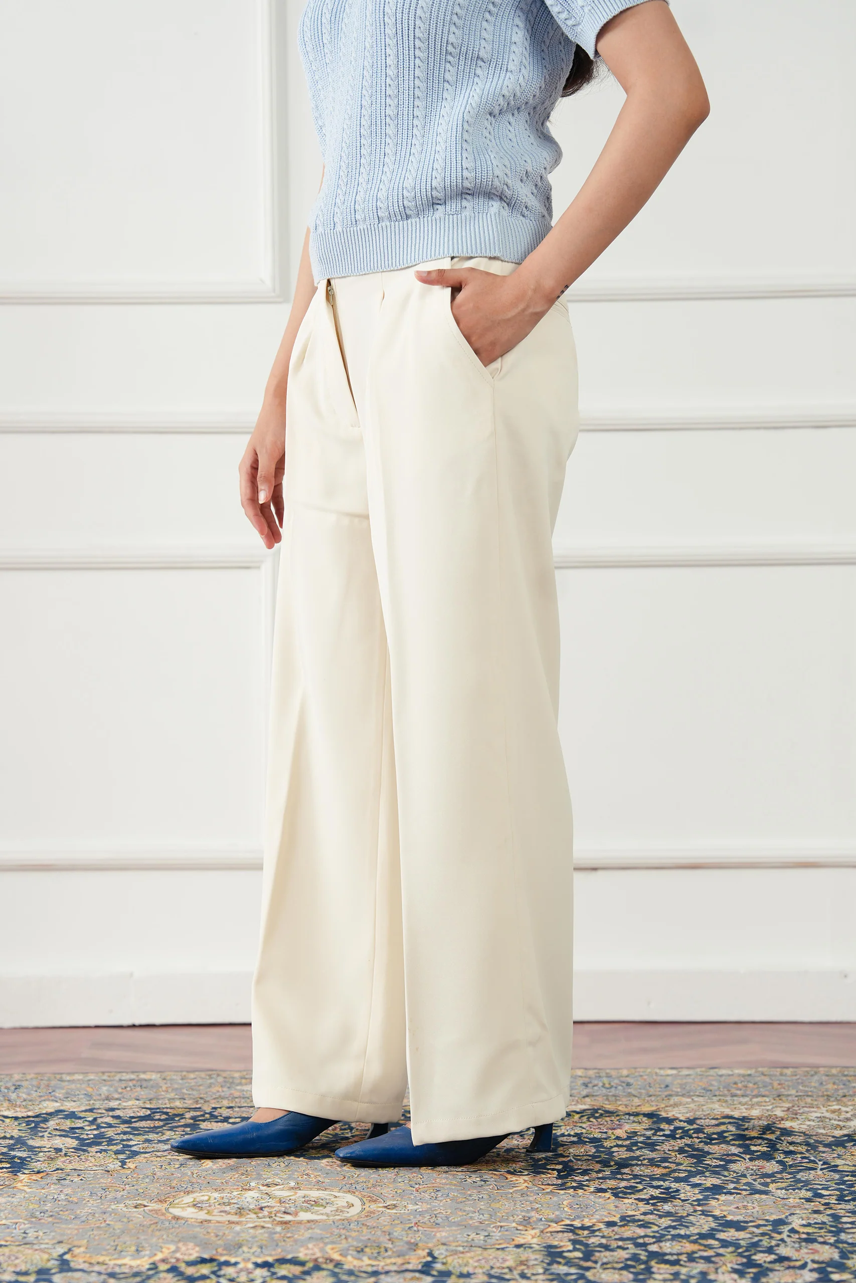 Straight Pleated Pant (WDP-01) - Image 3