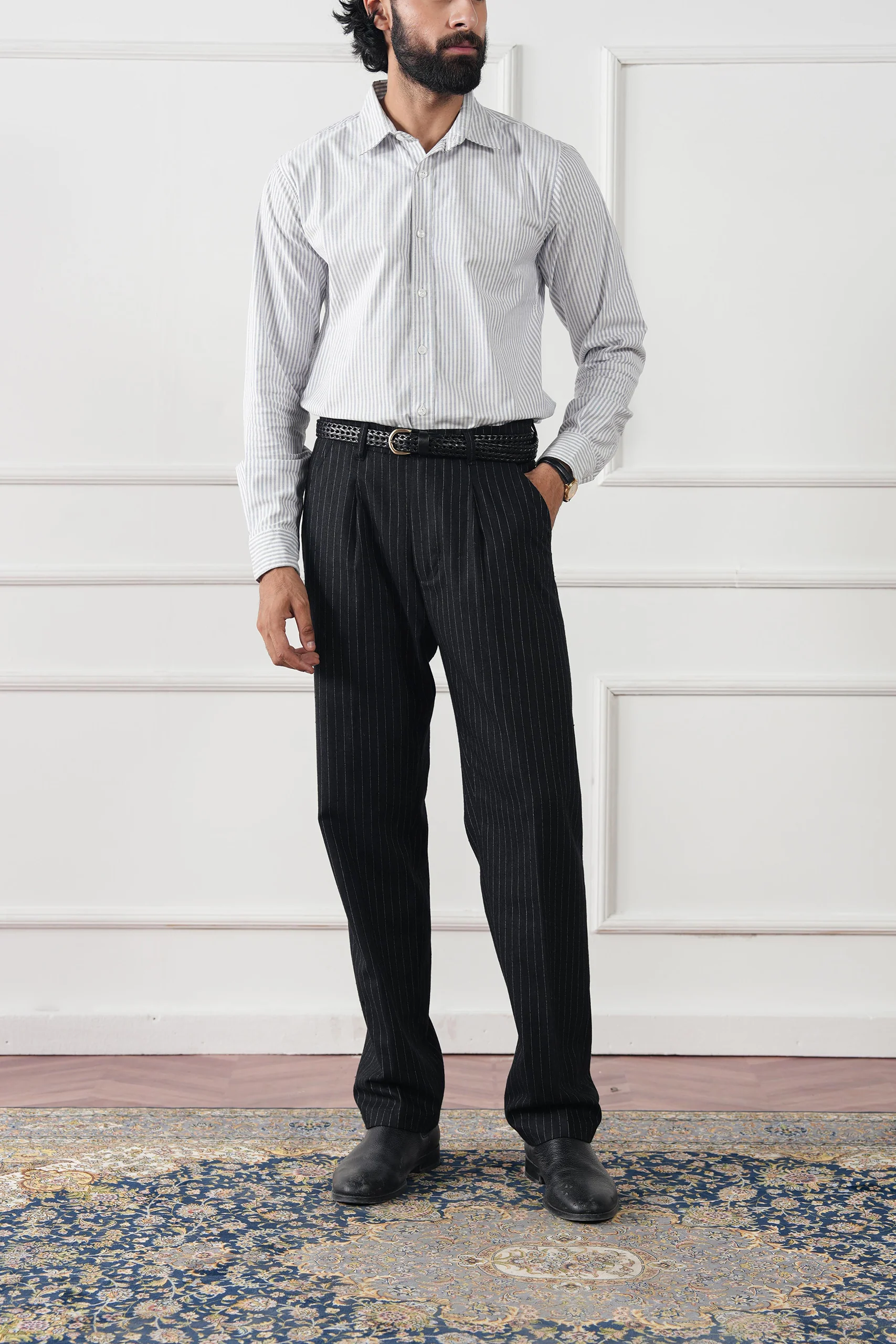 Striped Regular Fit Shirt (MCS-01) - Image 2