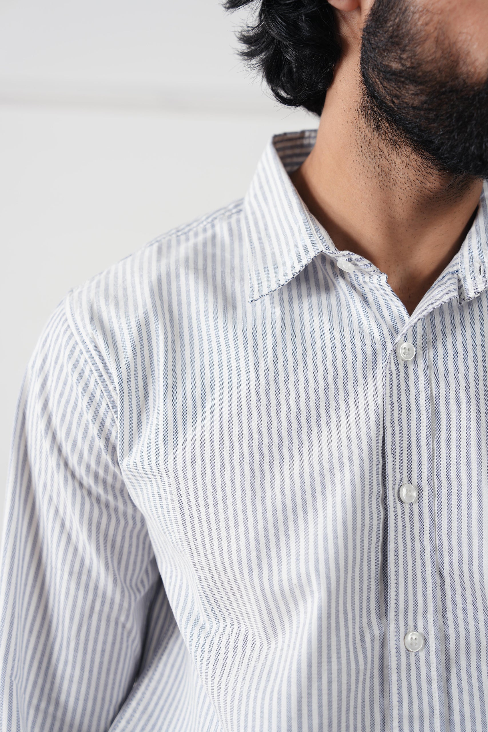 Striped Regular Fit Shirt (MCS-01) - Image 3