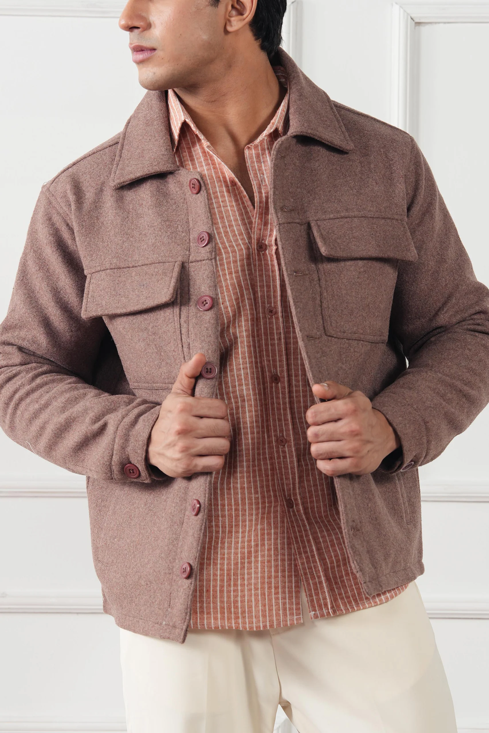 Striped Regular Fit Shirt (MCS-04) - Image 5