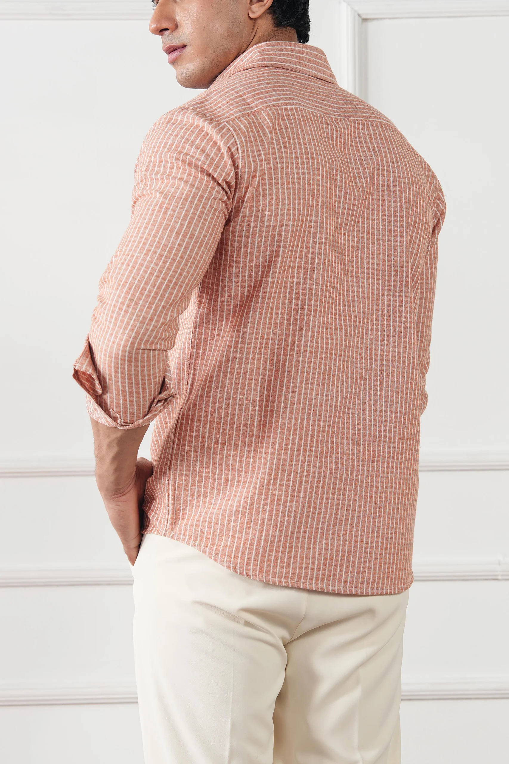 Striped Regular Fit Shirt (MCS-04) - Image 6