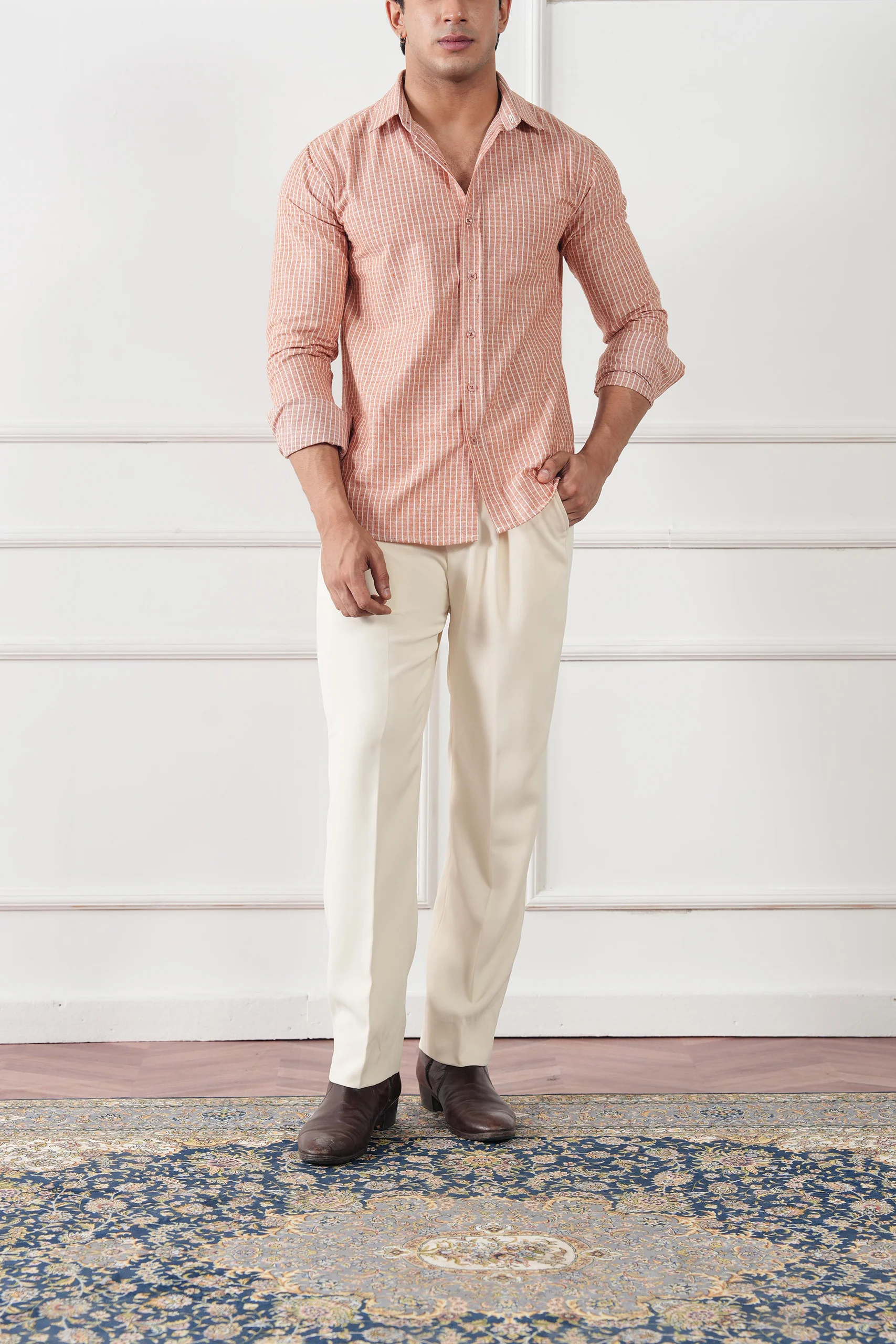 Striped Regular Fit Shirt (MCS-04) - Image 8